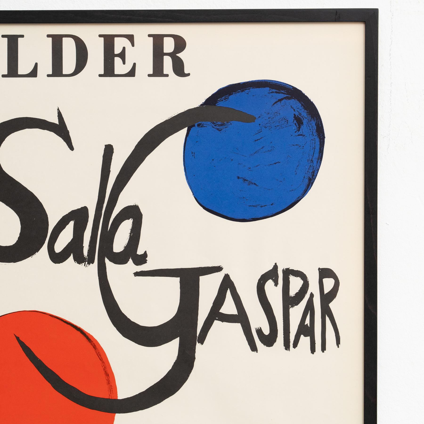 Late 20th Century Rare 1973 Alexander Calder Exhibition Poster – Sala Gaspar, Barcelona For Sale