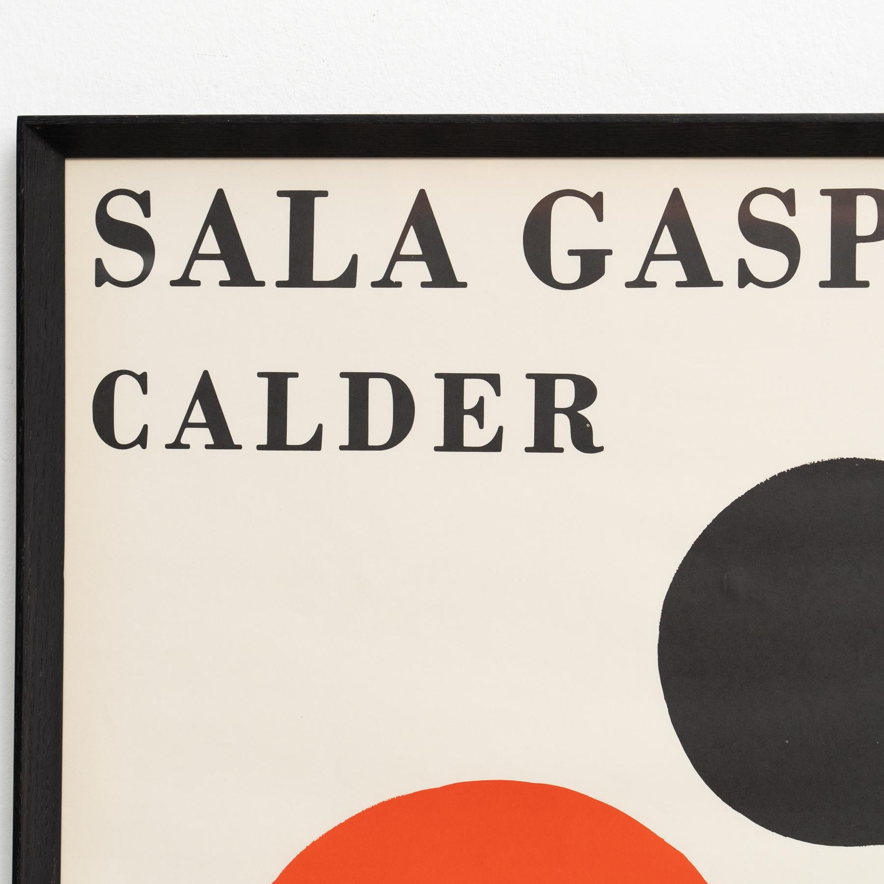 Late 20th Century Rare 1973 Alexander Calder Exhibition Poster – Sala Gaspar, Barcelona For Sale