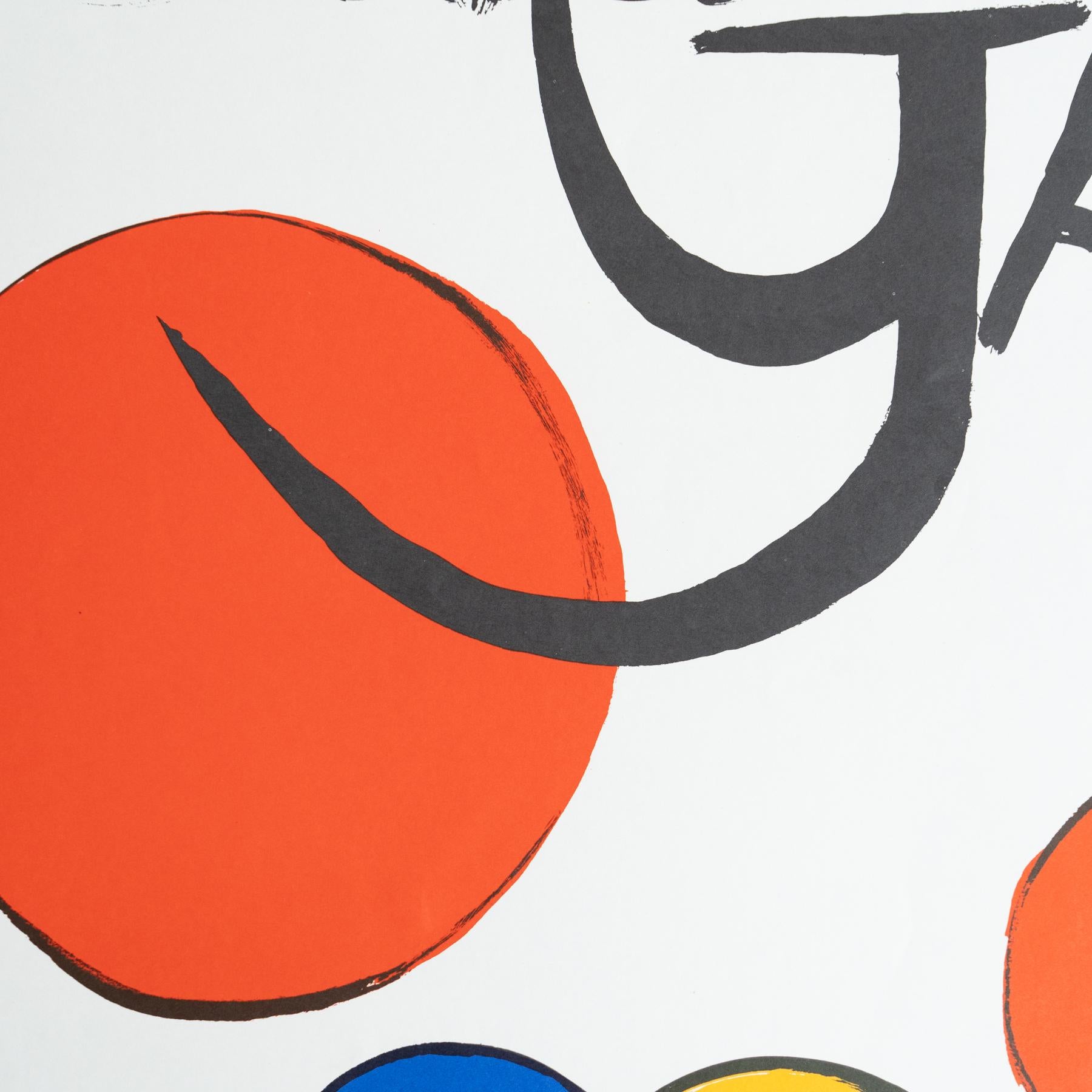 Raro cartel de exposición de Alexander Calder de 1973 - Sala Gaspar, Barcelona finales del siglo XX en venta