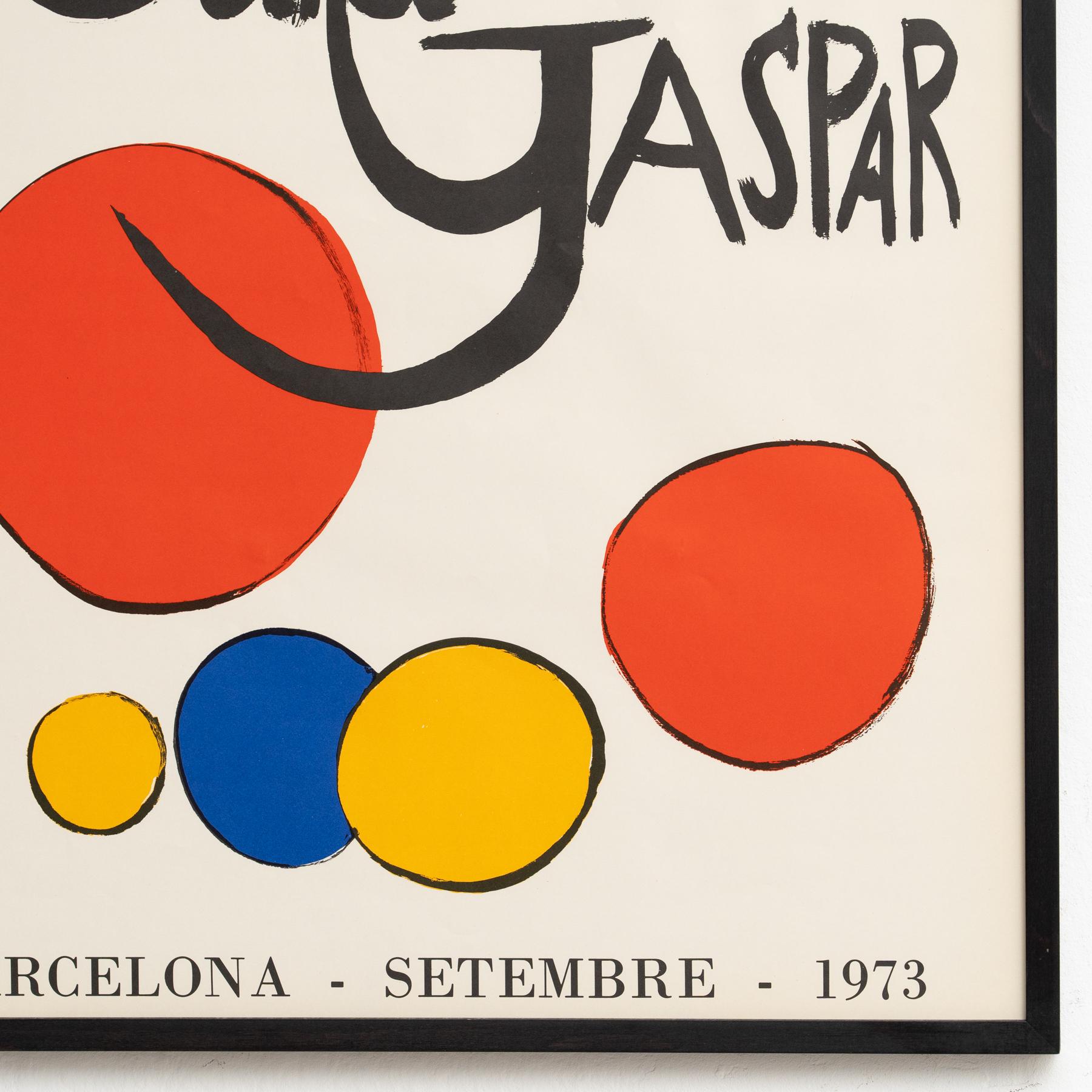 Paper Rare 1973 Alexander Calder Exhibition Poster – Sala Gaspar, Barcelona For Sale