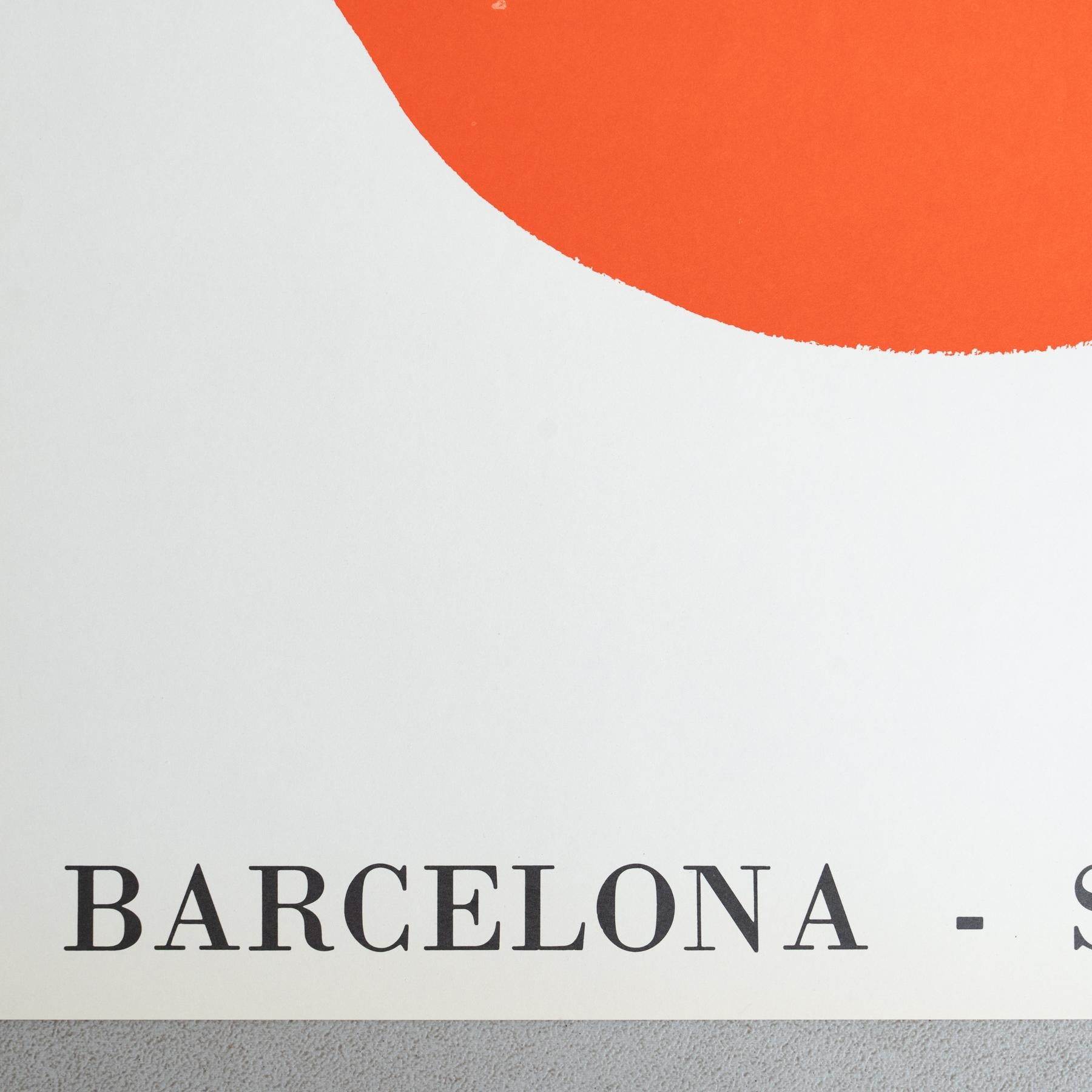 Fine XX secolo Raro poster della mostra di Alexander Calder del 1973 - Sala Gaspar, Barcellona in vendita