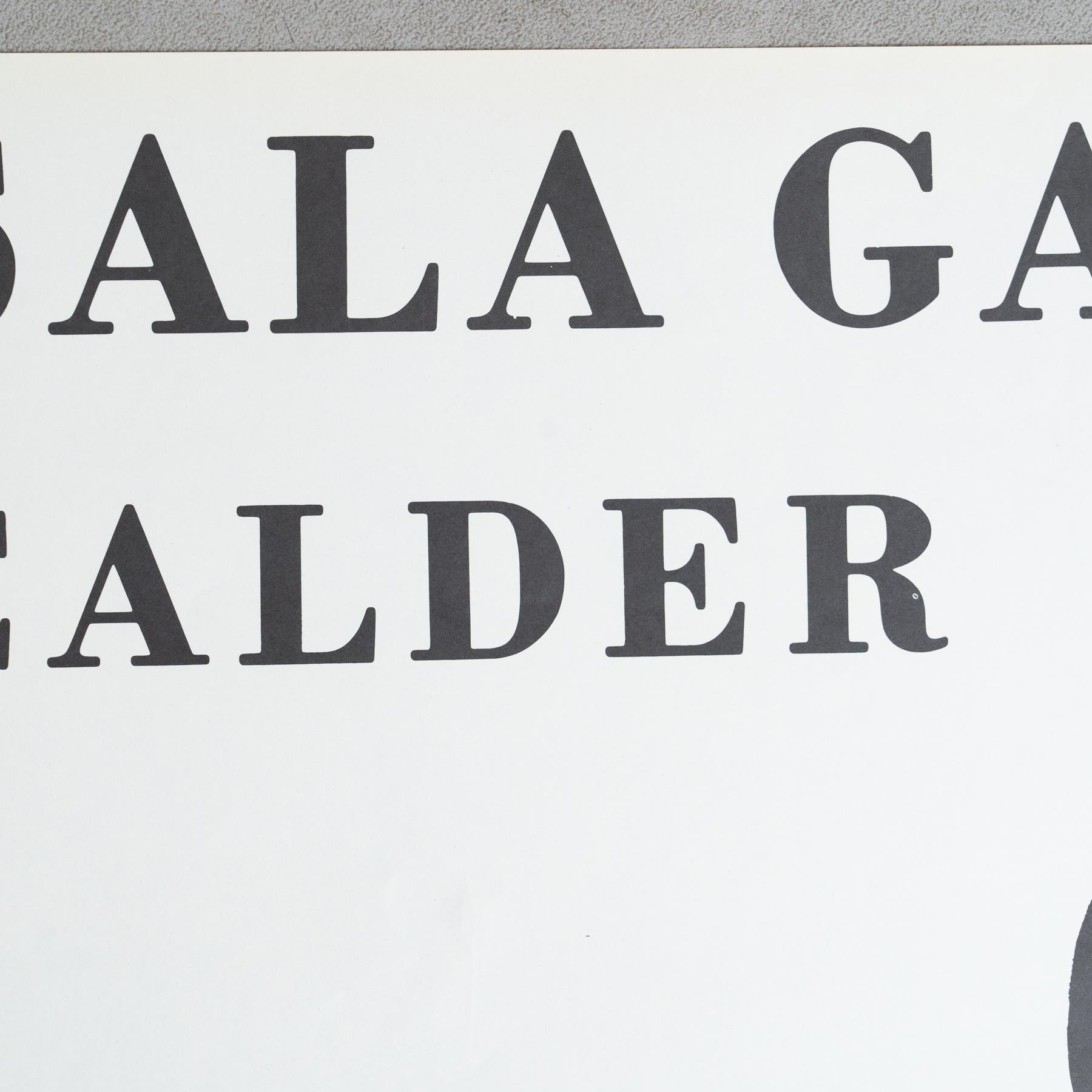 Carta Raro poster della mostra di Alexander Calder del 1973 - Sala Gaspar, Barcellona in vendita