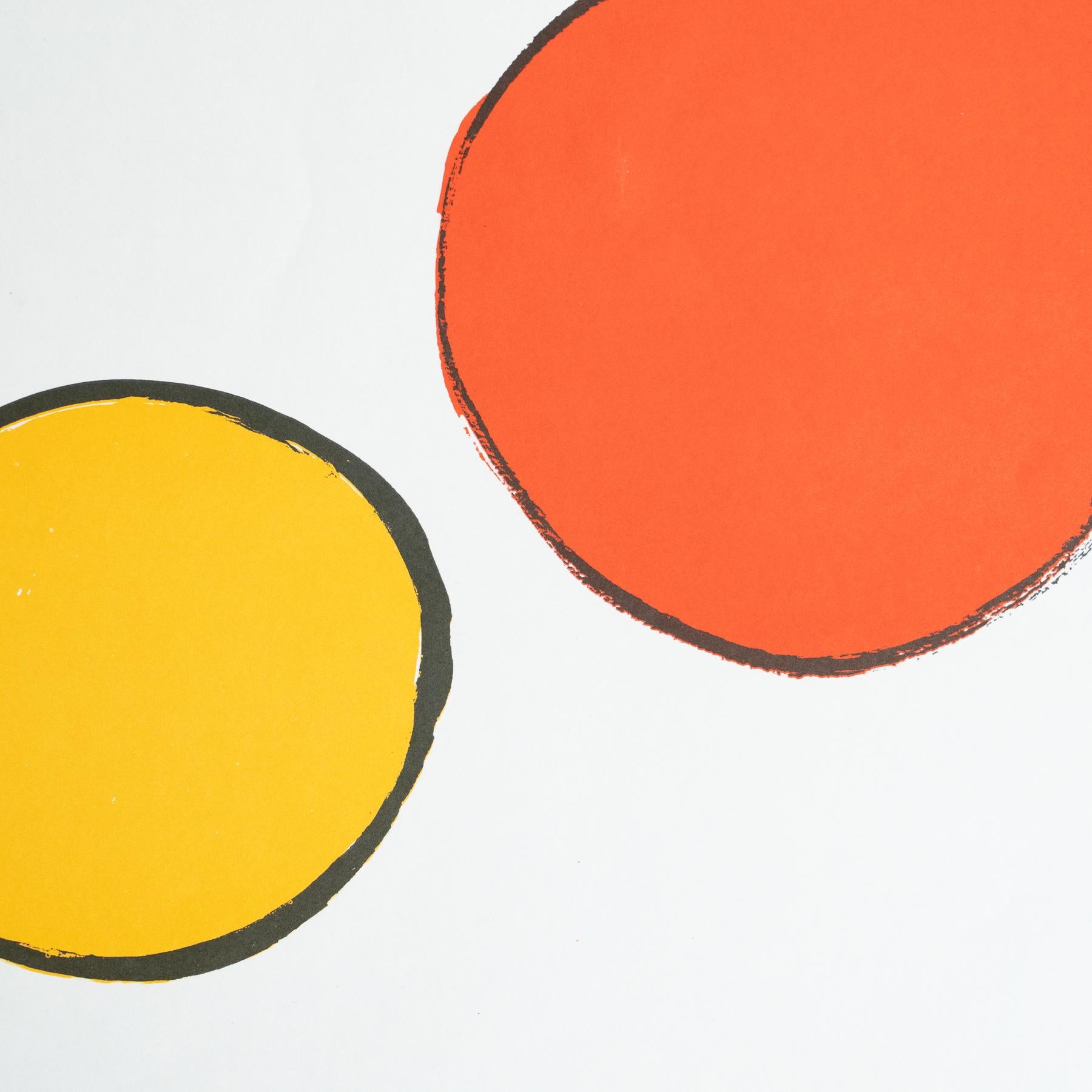 Raro cartel de exposición de Alexander Calder de 1973 - Sala Gaspar, Barcelona en venta 1