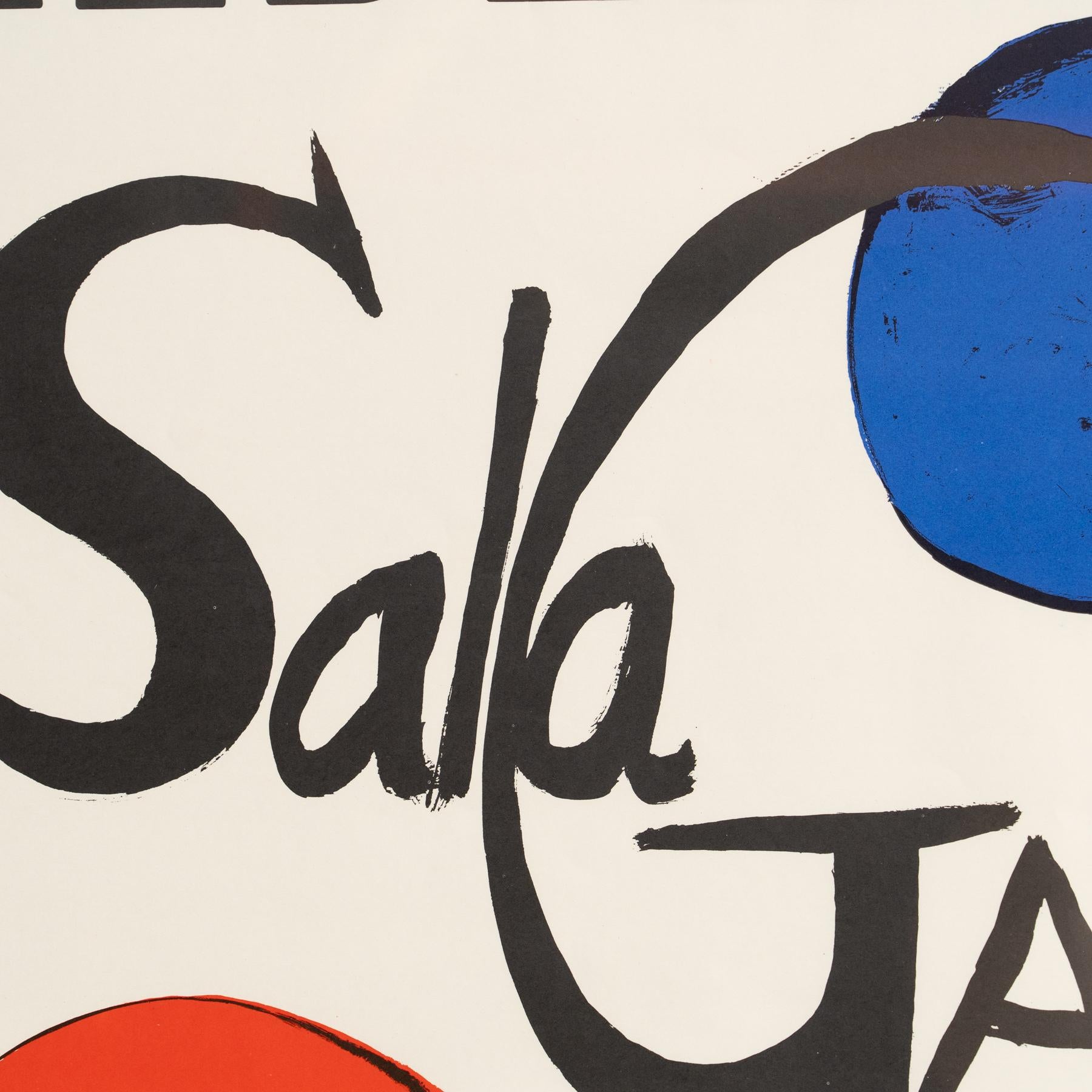 Rare 1973 Alexander Calder Exhibition Poster – Sala Gaspar, Barcelona For Sale 2