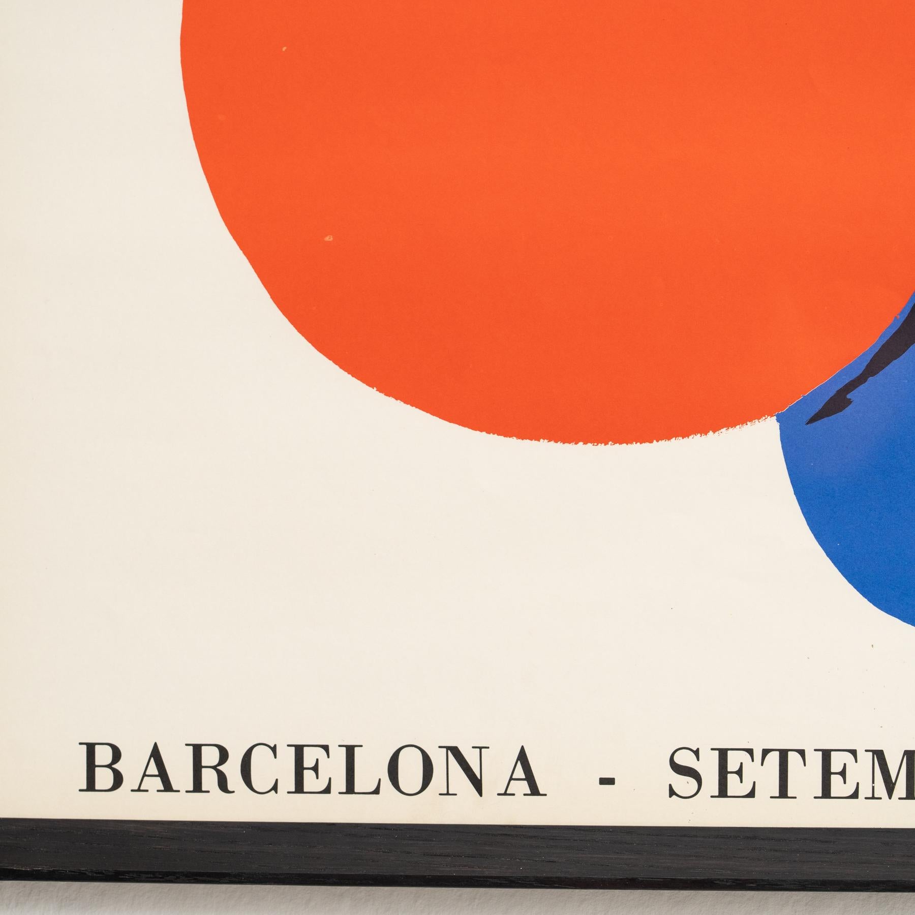 Rare 1973 Alexander Calder Exhibition Poster – Sala Gaspar, Barcelona For Sale 2