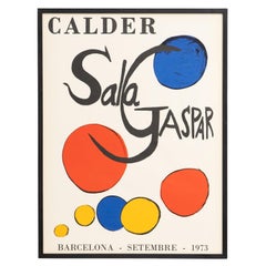 Seltenes 1973 Alexander Calder Ausstellungsplakat - Sala Gaspar, Barcelona