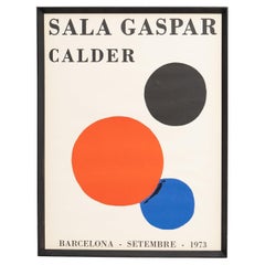 Seltenes 1973 Alexander Calder Ausstellungsplakat - Sala Gaspar, Barcelona