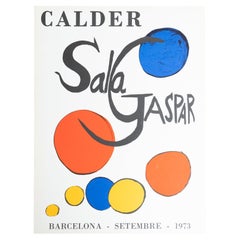 Rare 1973 Alexander Calder Exhibition Poster – Sala Gaspar, Barcelona