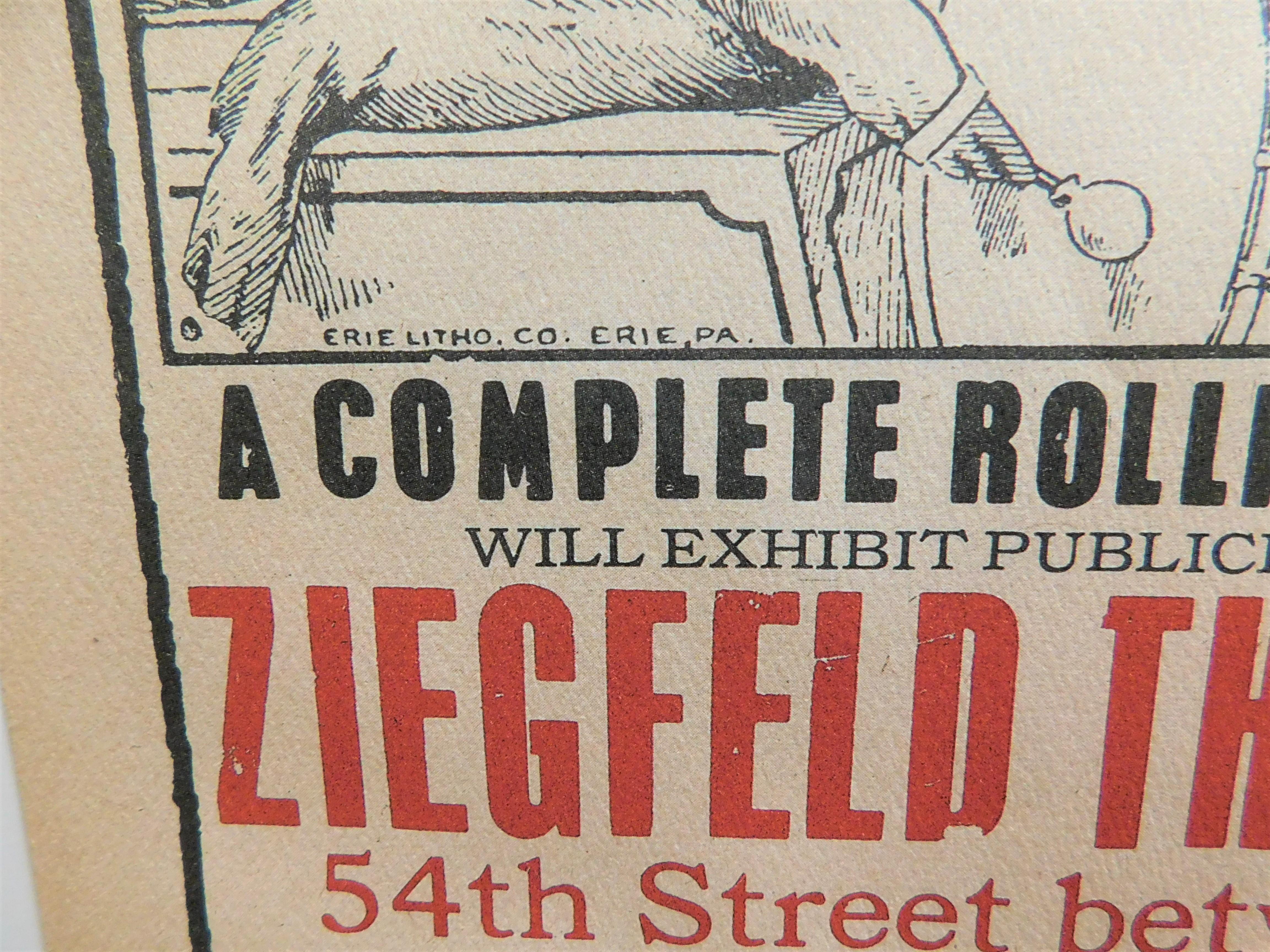 Rare 1974 Rolling Stone World Premier Movie Poster Ziegfeld Theatre, New York NY 2