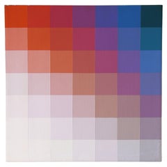 Seltenes Robert Swain Geometrische Farbe 1975 „Study for 7' x 7' Gemälde“, signiert