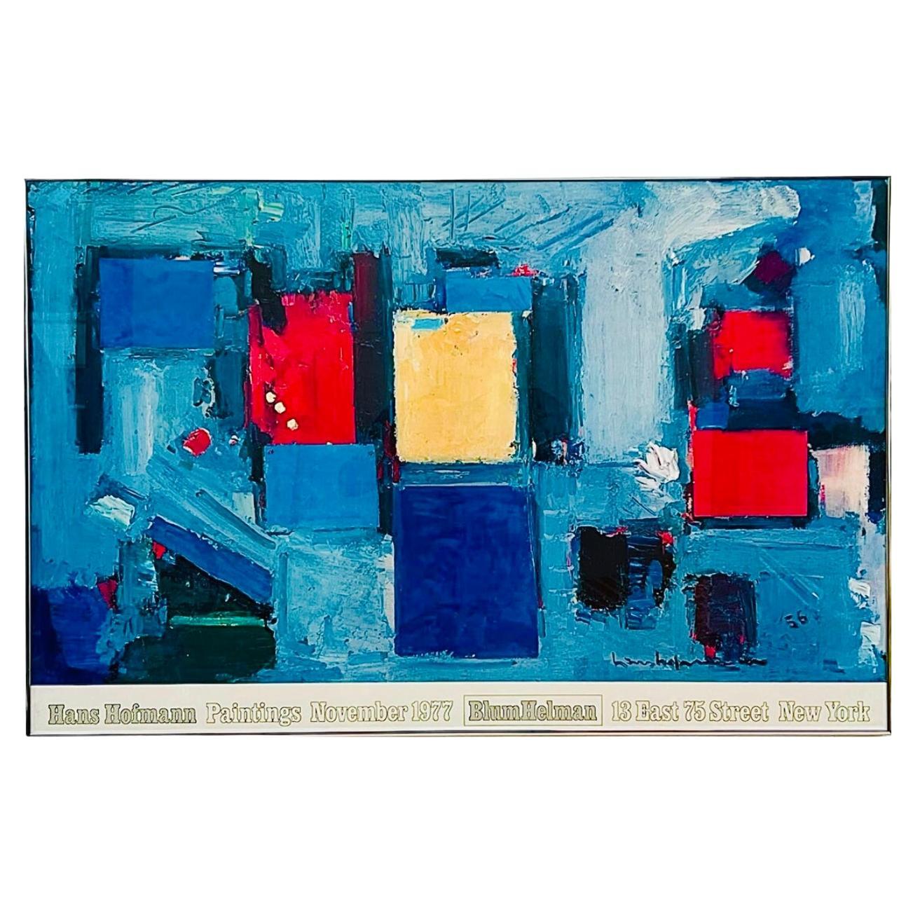 Rare 1977 Original Vintage Hans Hofmann Abstract Expressionist Exhibition Lithog
