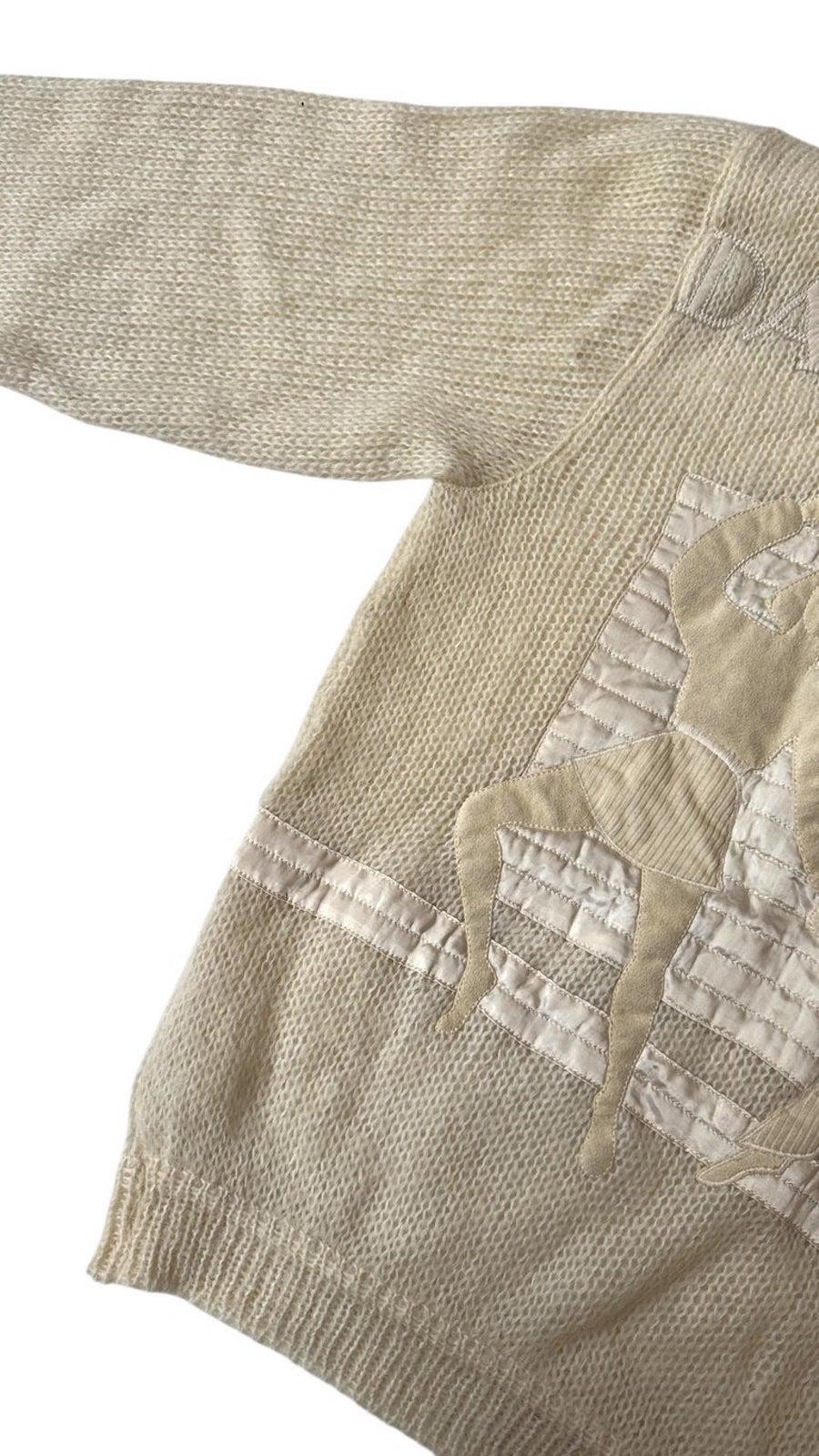 Seltene 1980er J.C. de Castelbajac für ICEBERG 'Dancing N.Y.' Mohair-Wollpullover im Angebot 5