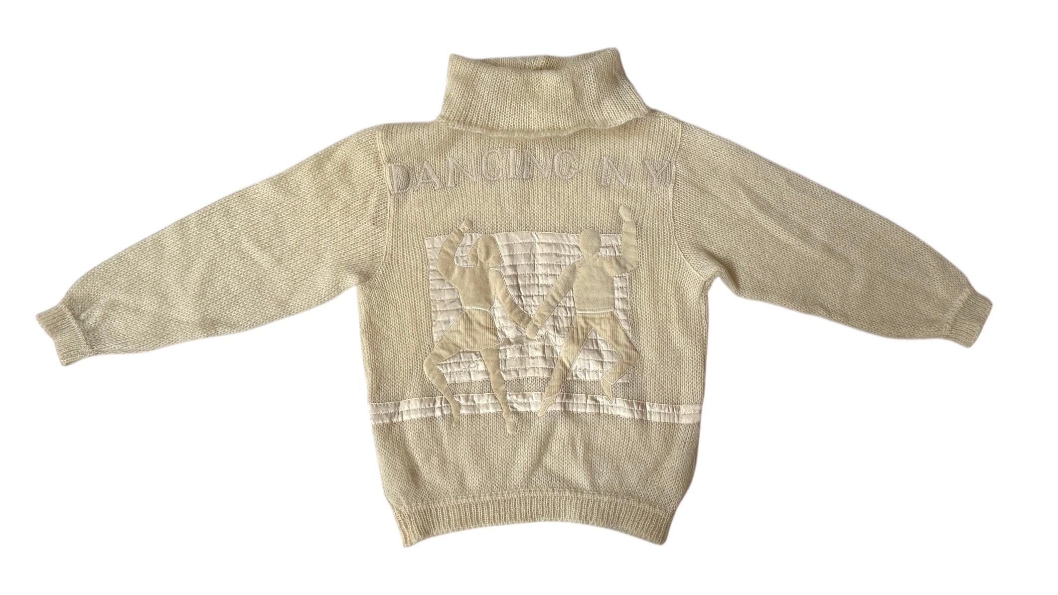 Rare 1980s J.C. de Castelbajac for ICEBERG “Dancing N.Y.” Mohair Wool Sweater in vendita 10
