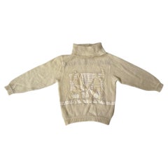 Rare J.C. de Castelbajac des années 1980 pour ICEBERG 'Dancing N.Y.' Pull en laine mohair