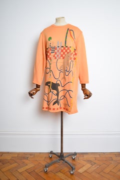 Rare 1980s Jean Charles de Castelbajac ICEBERG signed 2 of 125 Orange sweater