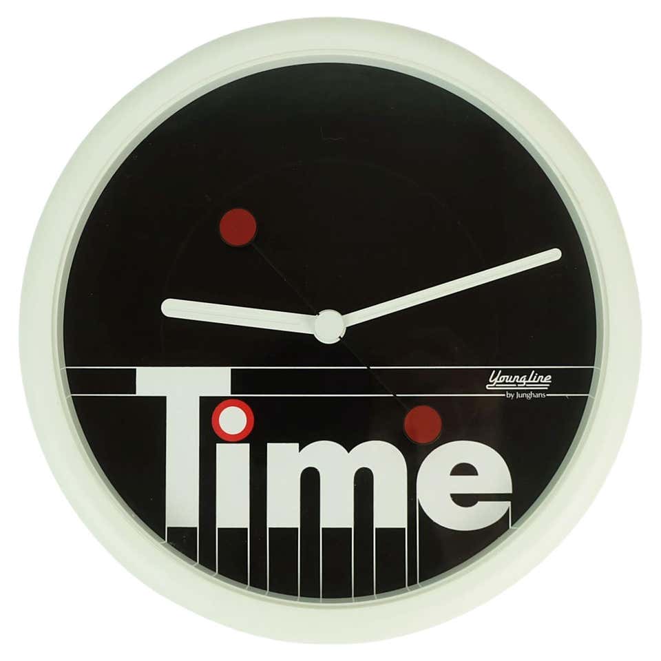 Midcentury Sunburst Junghans Ato-Mat Wall Clock at 1stDibs | junghans ...