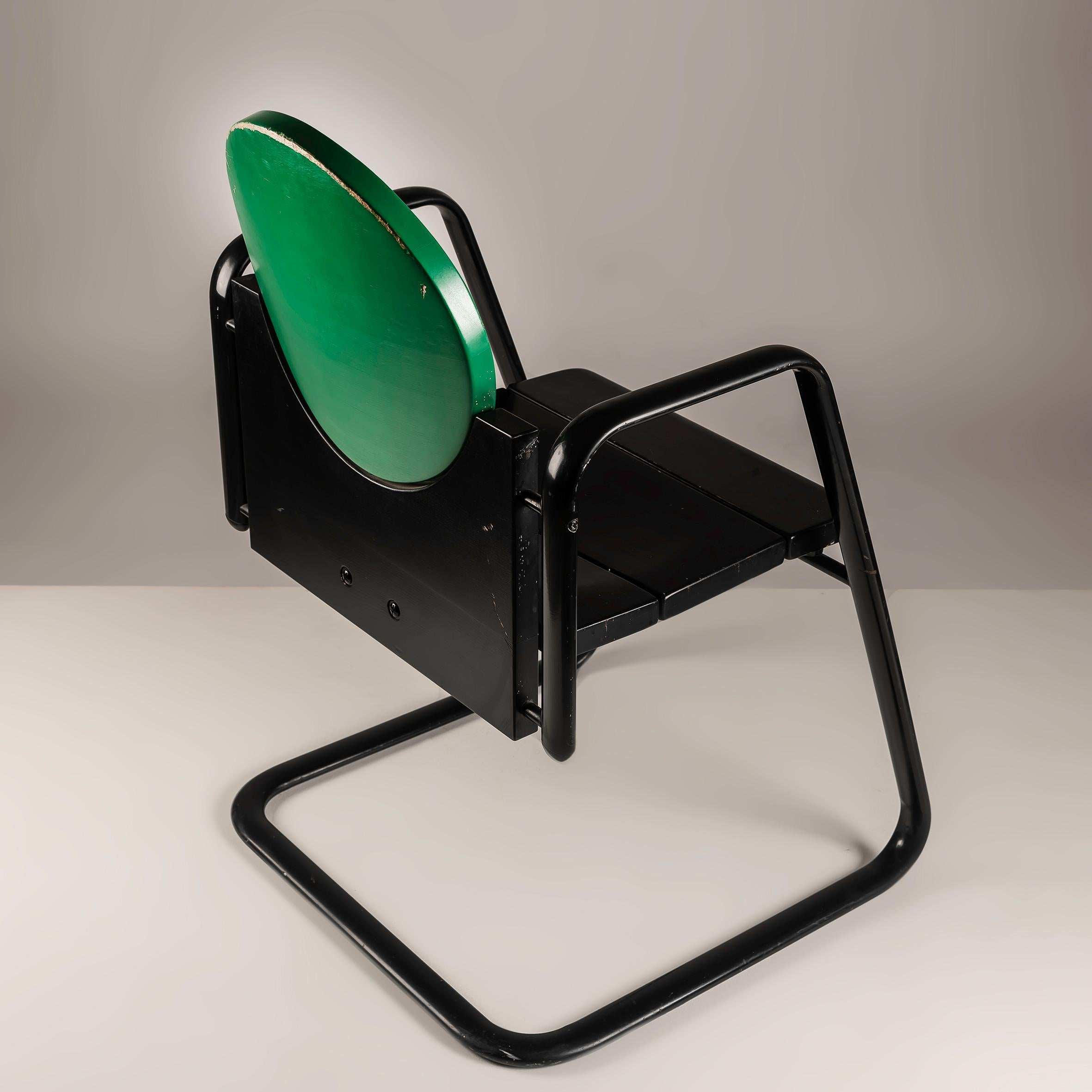 Lacquered Rare 1980s Martin Stoll G-Pino Pinocchio Armchairs - Set of 2 Iconic Vintage