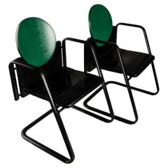 Rare 1980s Martin Stoll G-Pino Pinocchio Armchairs - Set of 2 Iconic Vintage
