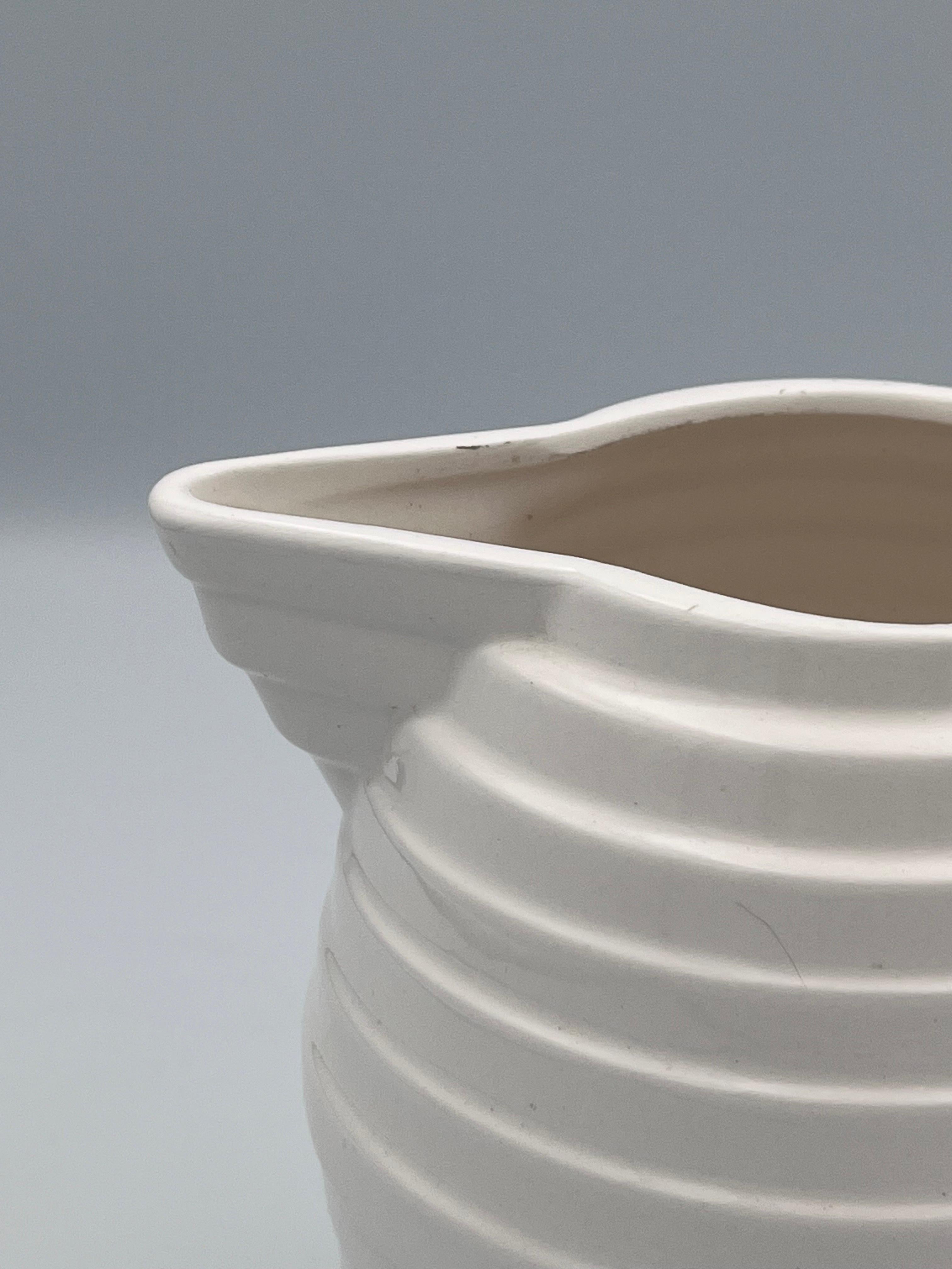 Rare 1980's Memphis Art Deco Style Geometric Stepped Pitcher For Sale 4