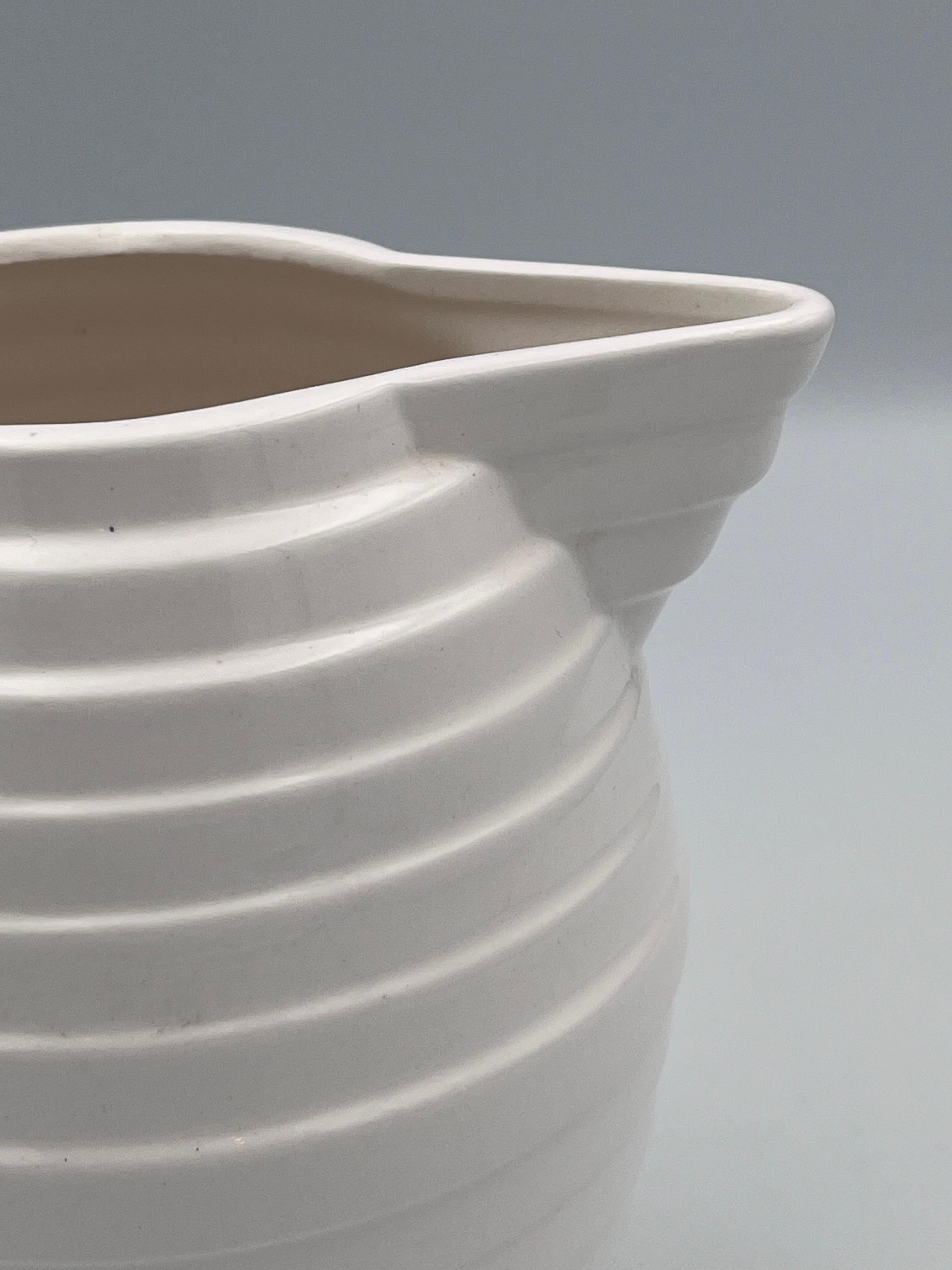Rare 1980's Memphis Art Deco Style Geometric Stepped Pitcher For Sale 5