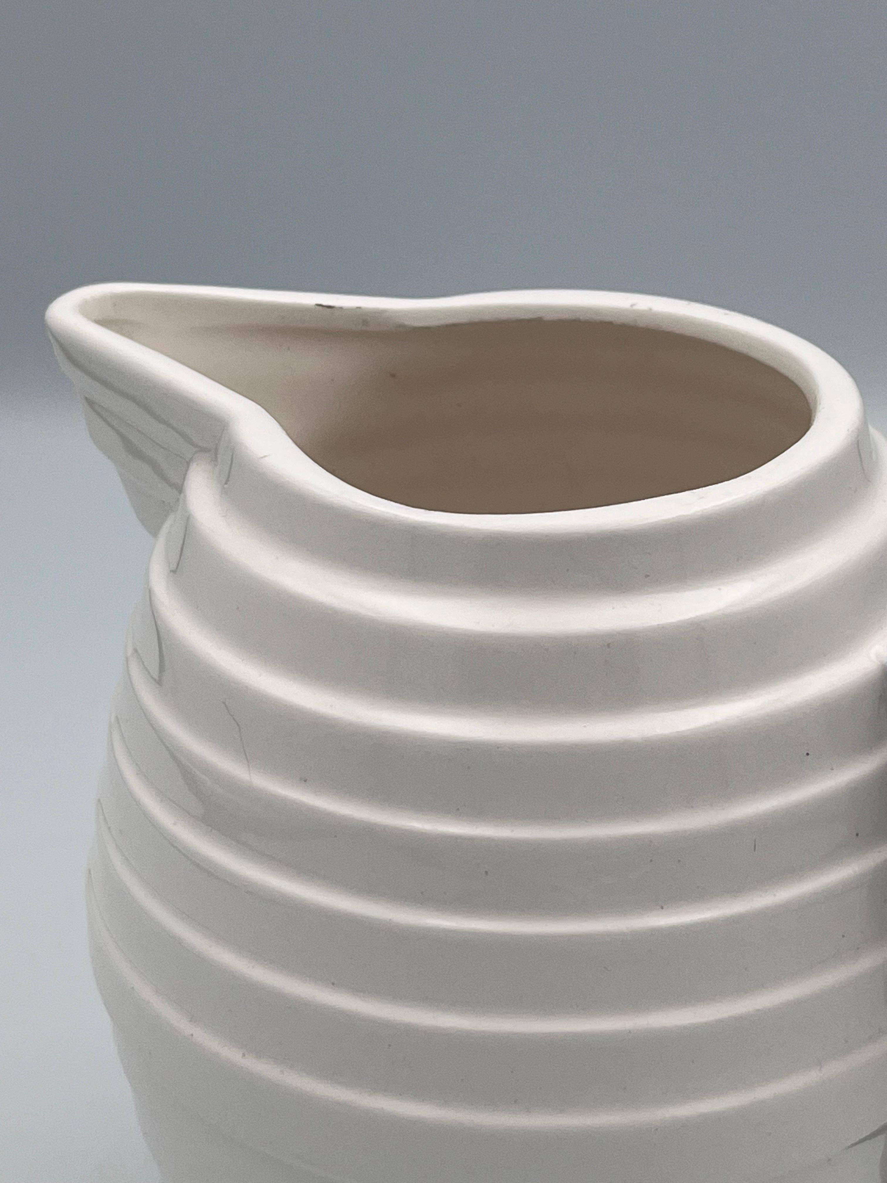 Rare 1980's Memphis Art Deco Style Geometric Stepped Pitcher For Sale 2