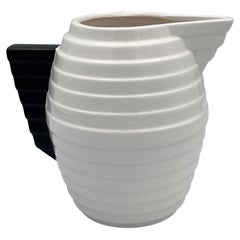 Rare 1980's Memphis Art Deco Style Geometric Stepped Pitcher