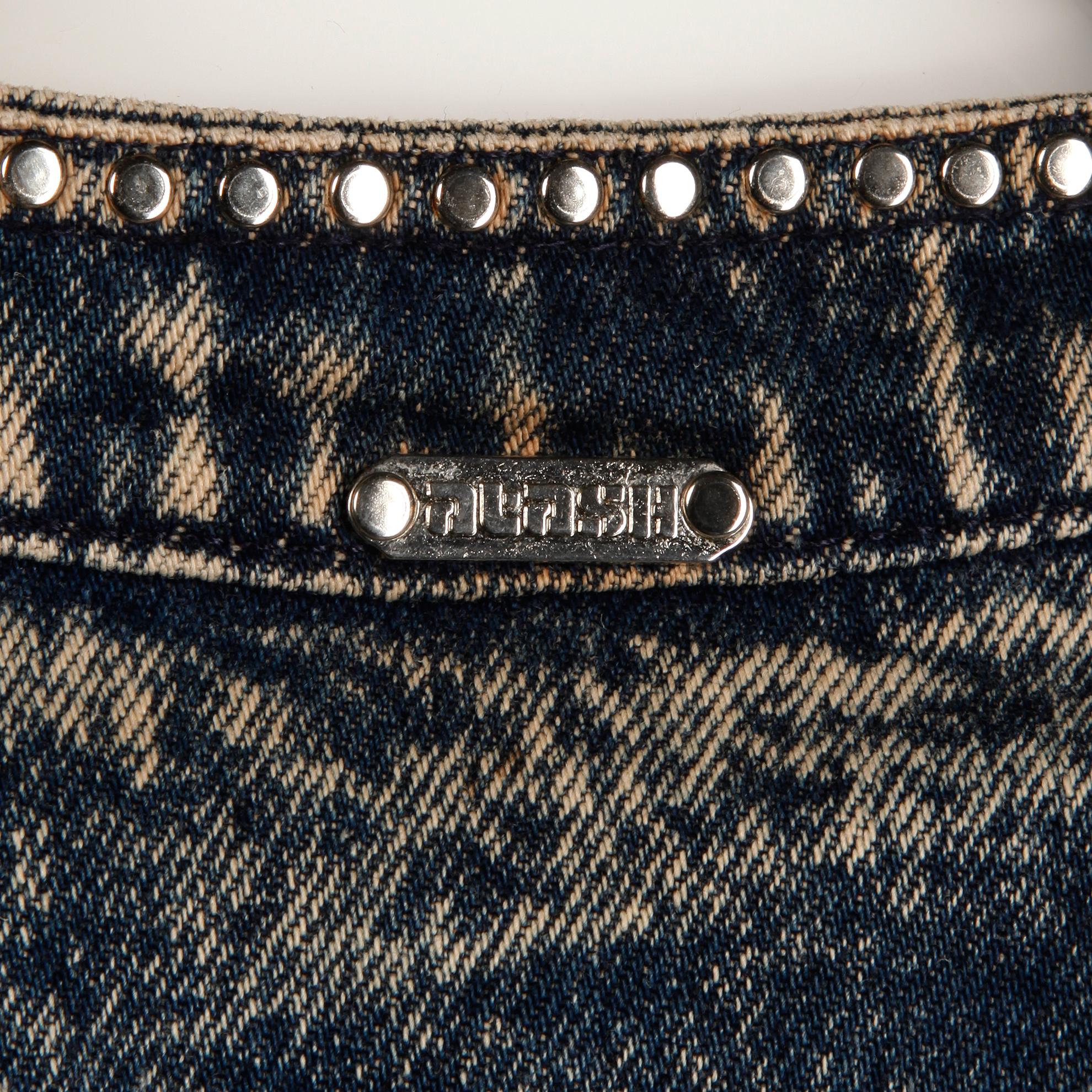 Rare ensemble veste et jupe vintage en jean à franges en cuir lavé à l'acide, années 1980 en vente 10