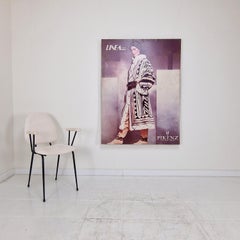 Rare 1984 Italian Fashion Exhibition Poster on Aluminum — Linea Italiana, Pikenz