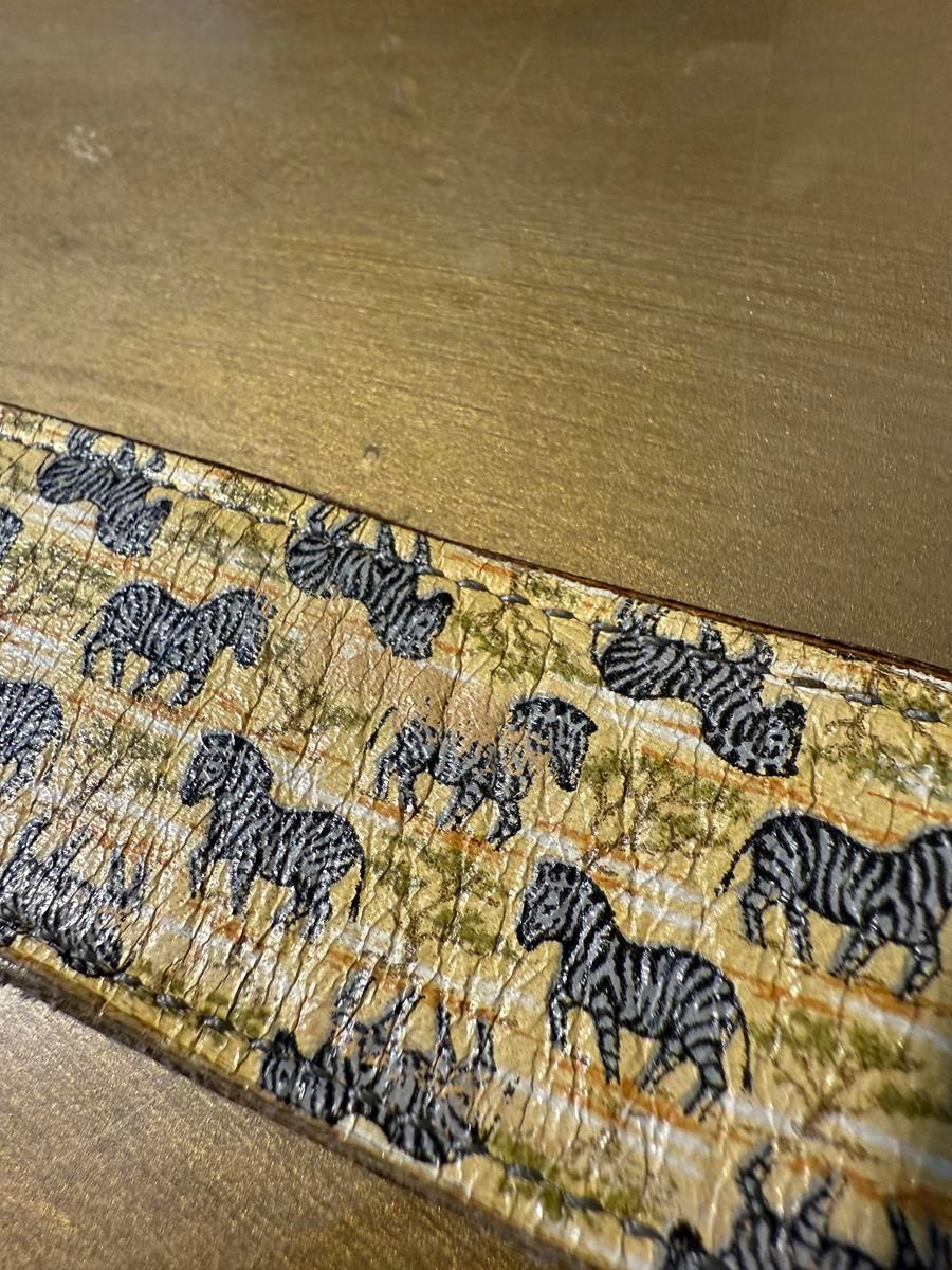 Rare 1988 Hermès Zebra Vintage Belt For Sale 6