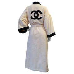 Rare 1990s Chanel "CC" Pink Robe 