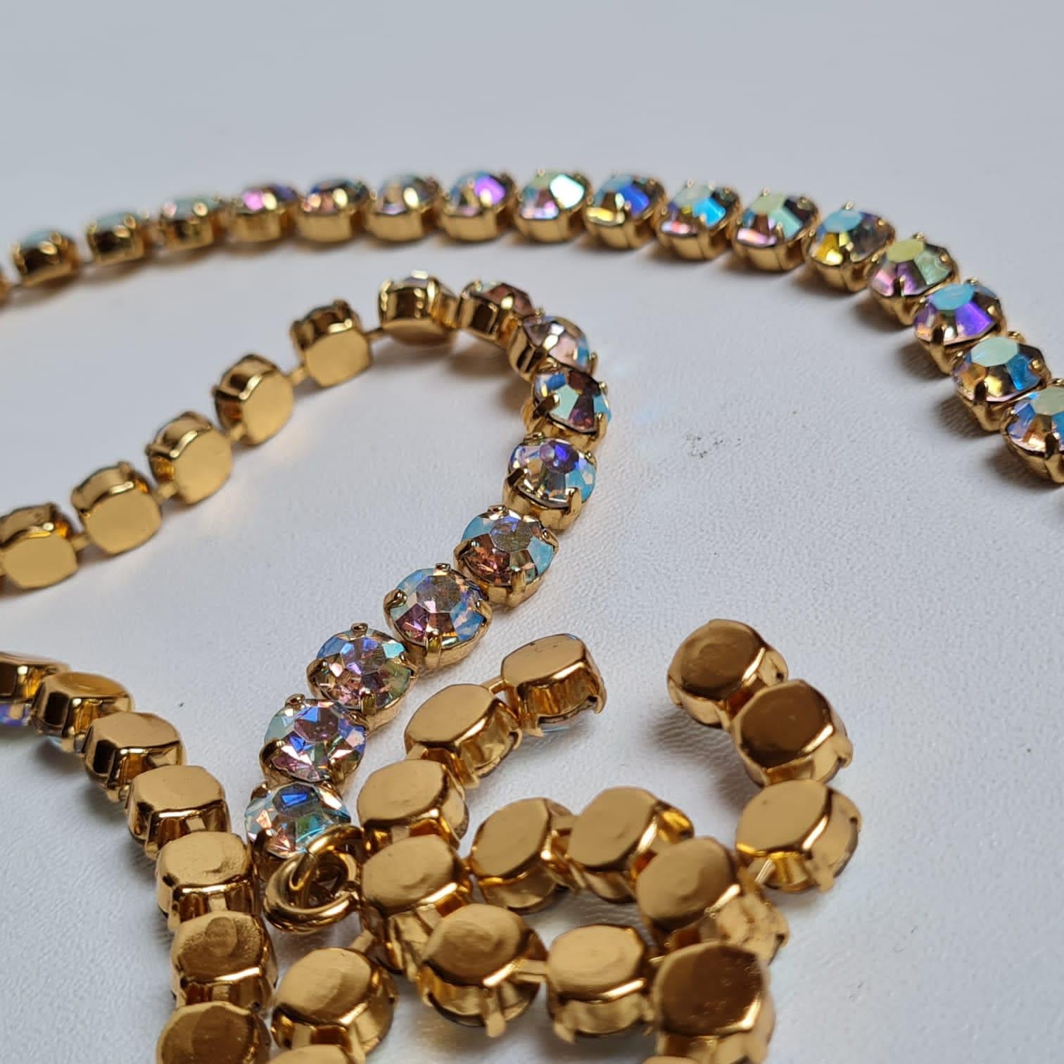 Rare 1990s Chanel Crystal Waist Belt 3