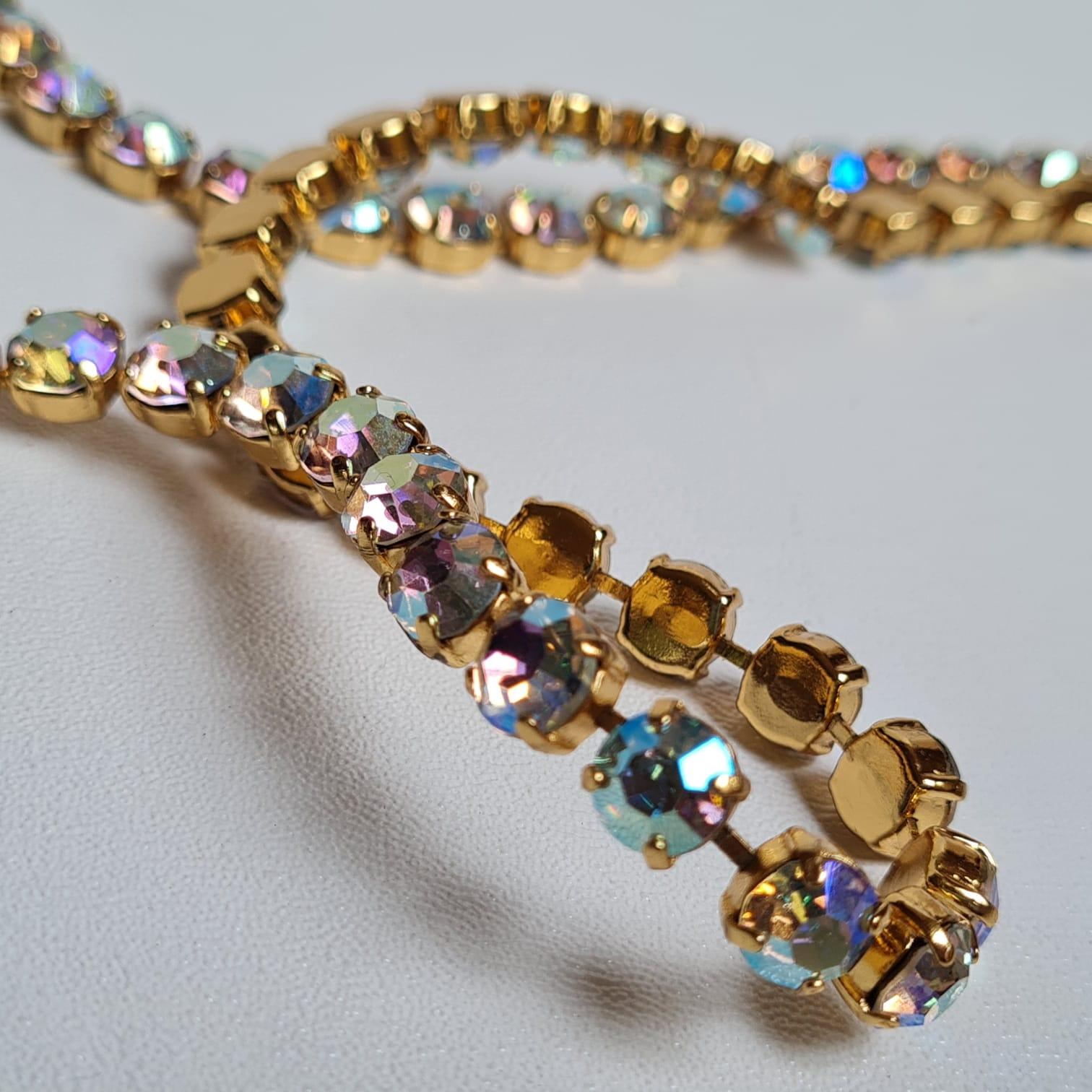 Rare 1990s Chanel Crystal Waist Belt 4