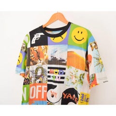 Rare 1990's Moschino 'Opposites' Print Graphic Archival T Shirt