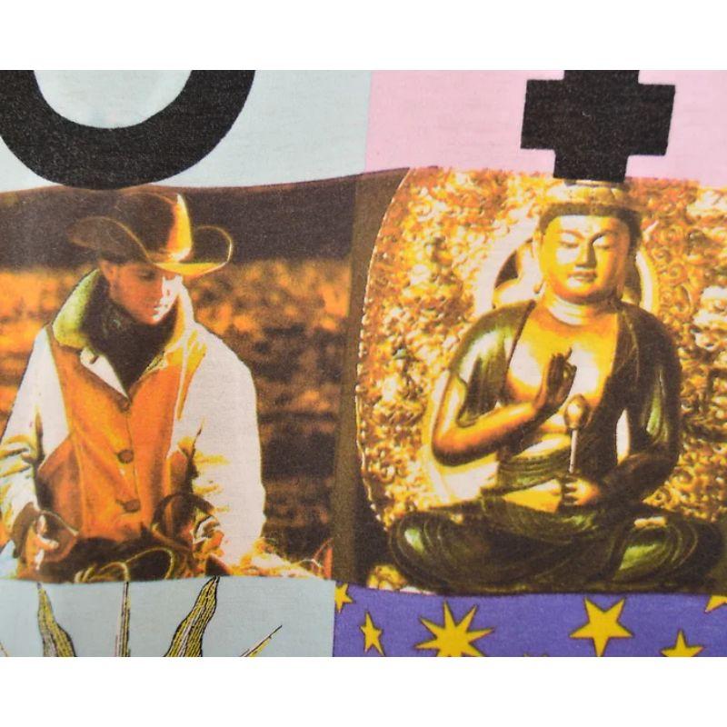 Seltenes 1990er Moschino 'Opposites' T-Shirt mit grafischem Archivierungsdruck und Opposites im Angebot 3