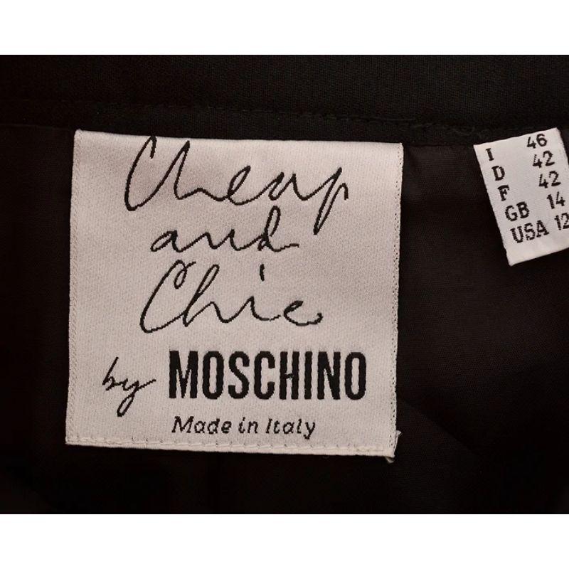 Rare 1990's Moschino 'Question Mark' ? Black Pencil Mini Mini Skirt For Sale 1