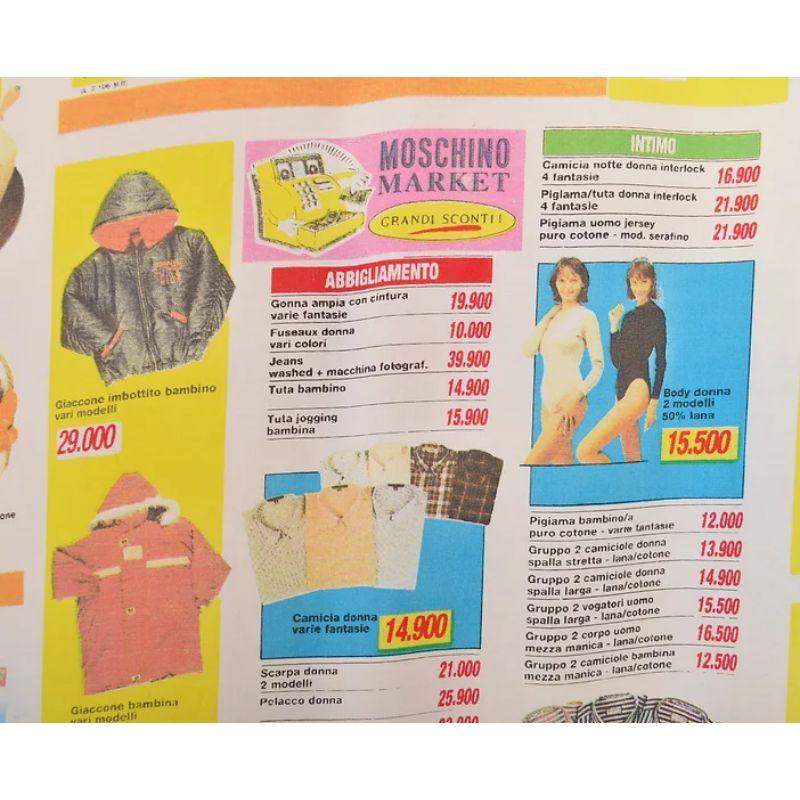Seltenes 1990er Moschino Supermarket Werbe-Smoganhemd mit buntem Muster im Angebot 3