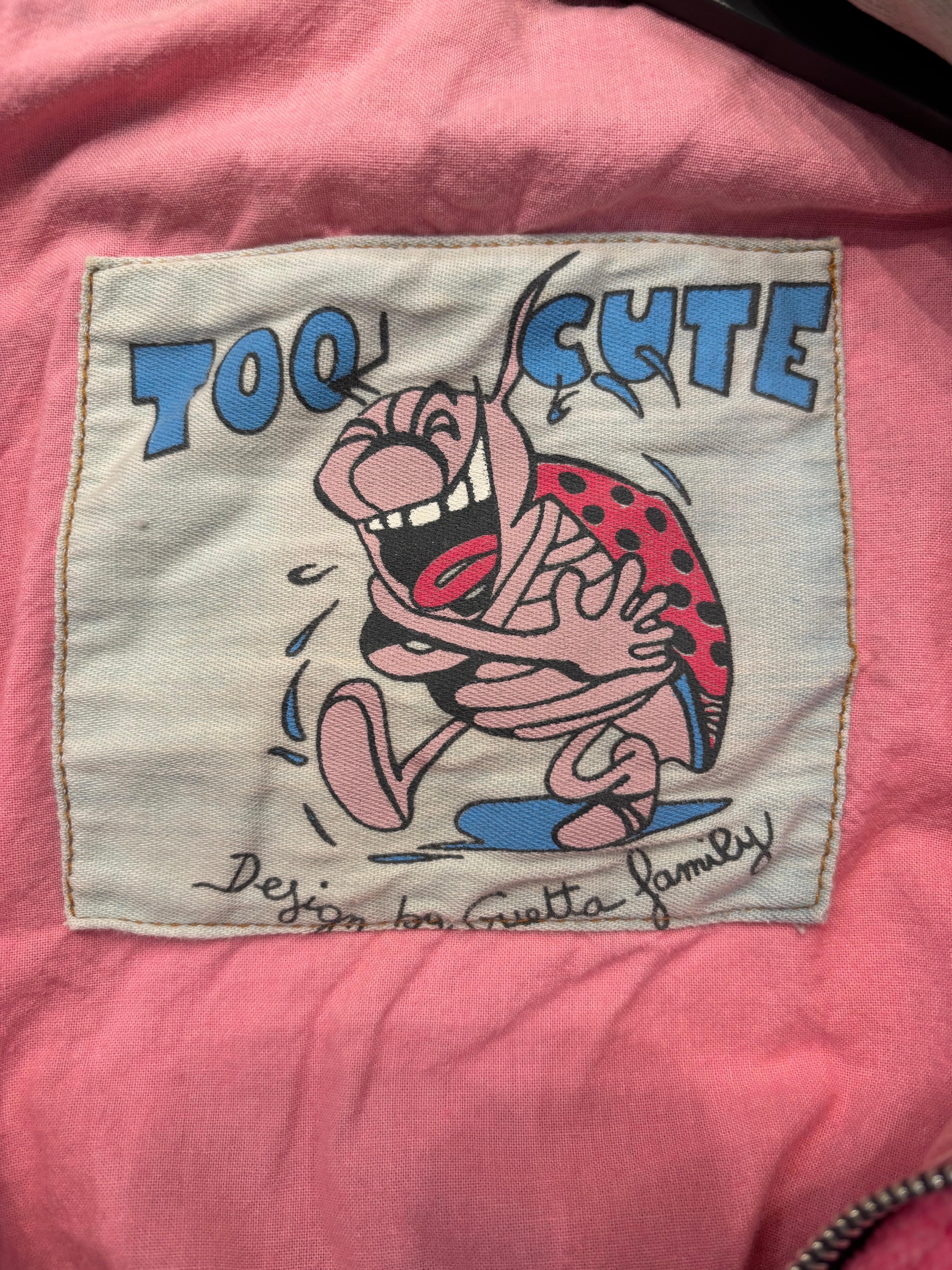 Rare 1990 Too Cute Guetta Family Denim Tweety Jacket Vintage Looney Tunes USA Unisexe en vente