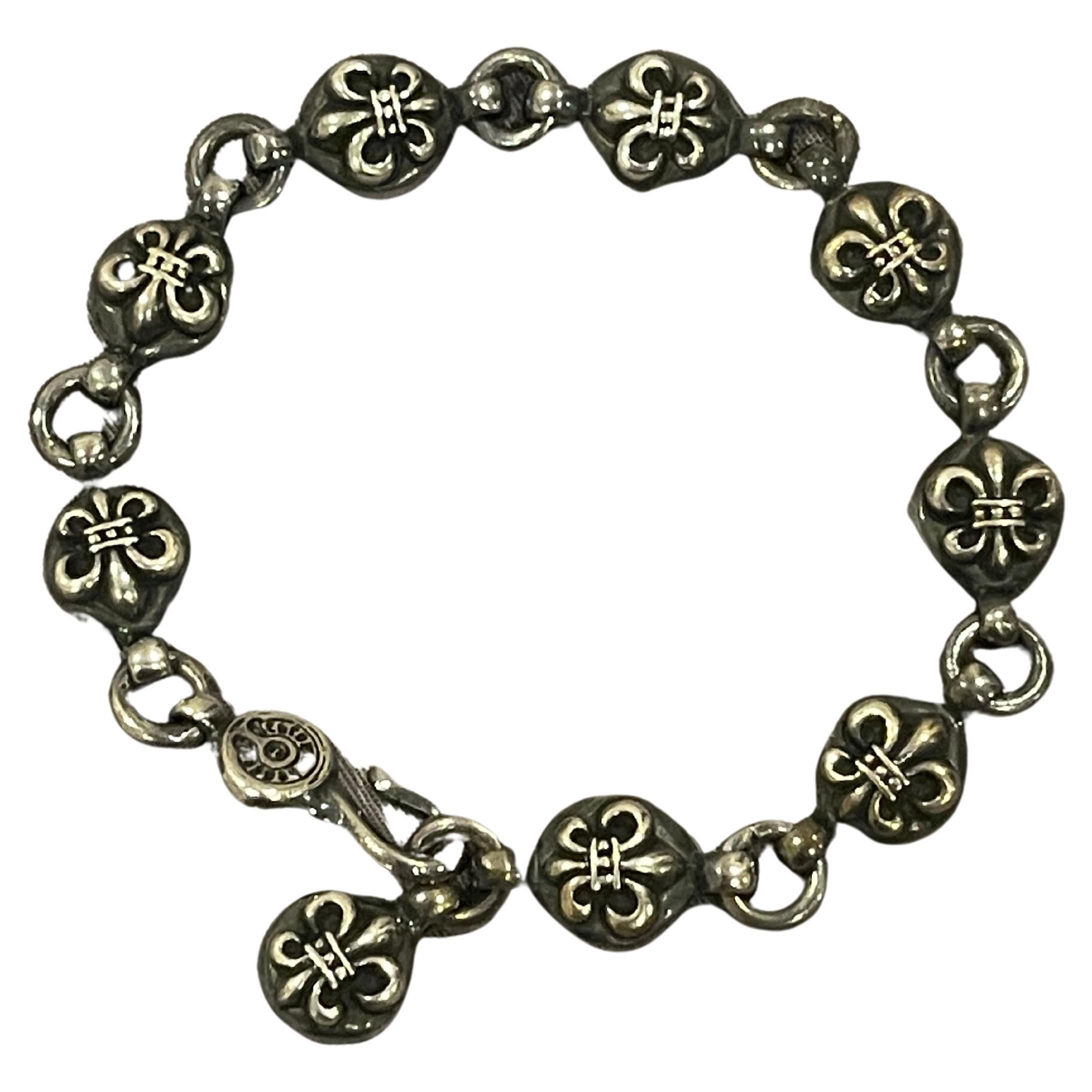 Chrome Hearts Foti Skull .925 Silver Bracelet at 1stDibs  chrome hearts  bracelet, chrome hearts kette, foti chrome hearts