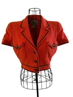 Rare 1995 Barbie Collection bolero cropped red jacket