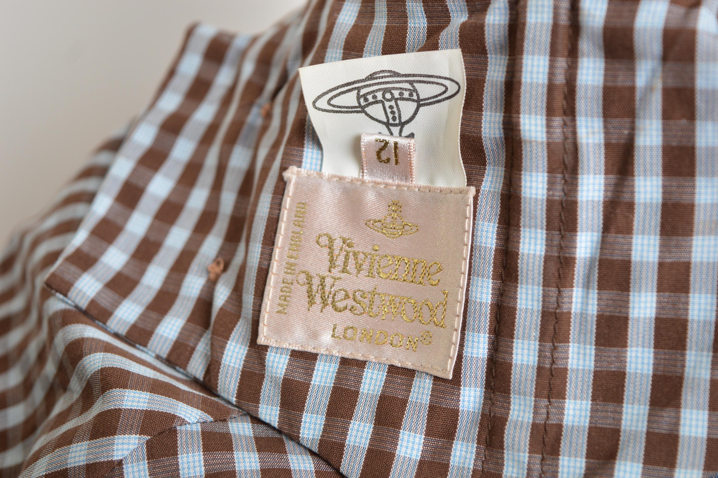 Rara Blusa Ajustada de Cuello Alto de Guinga 1995 Vivienne Westwood - Camisa Corsé en venta 12