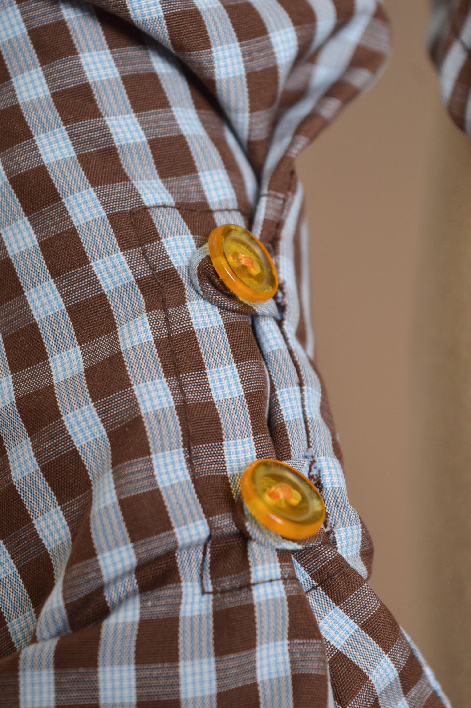 Rara Blusa Ajustada de Cuello Alto de Guinga 1995 Vivienne Westwood - Camisa Corsé en venta 2