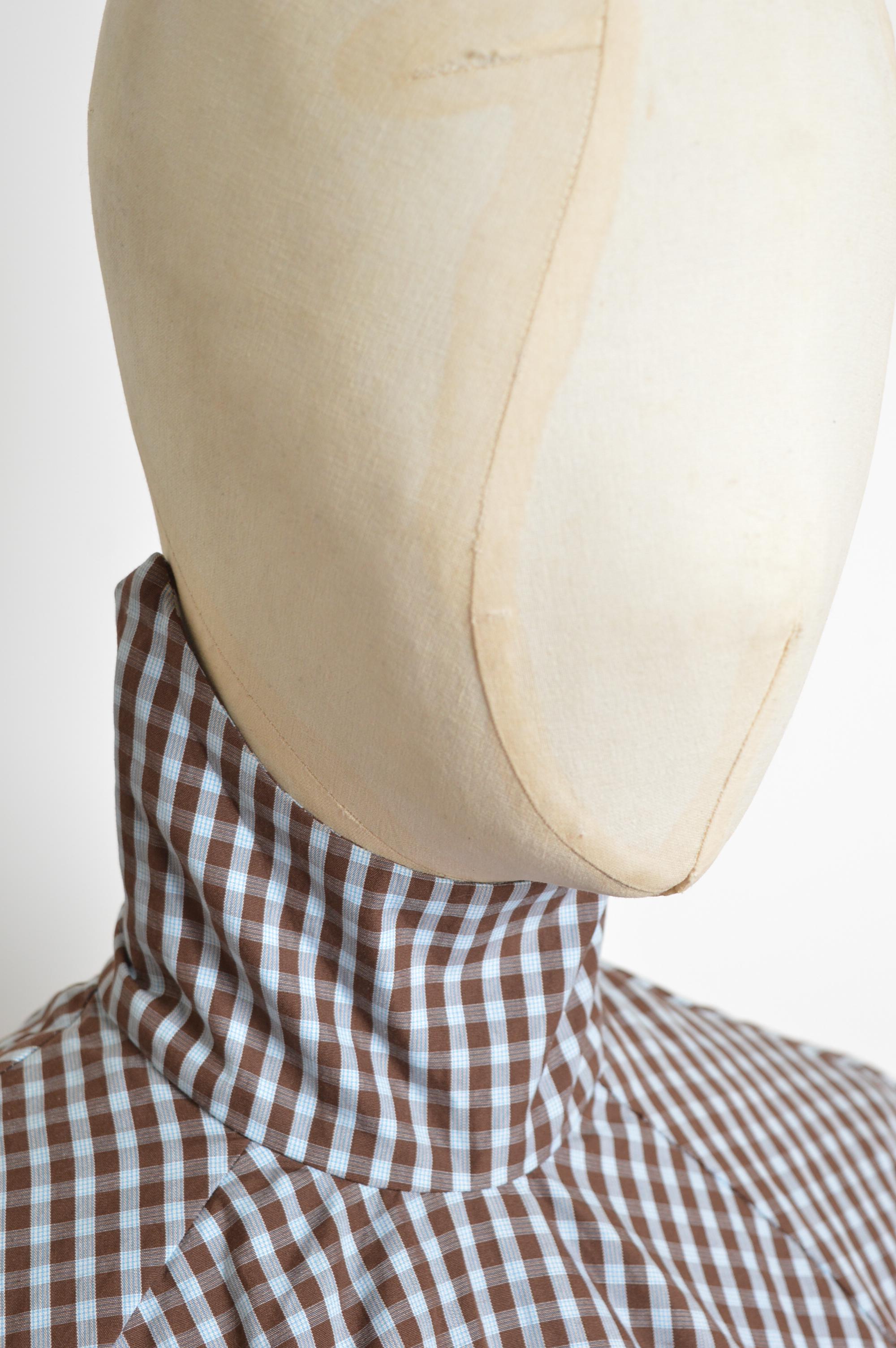 Rara Blusa Ajustada de Cuello Alto de Guinga 1995 Vivienne Westwood - Camisa Corsé en venta 4