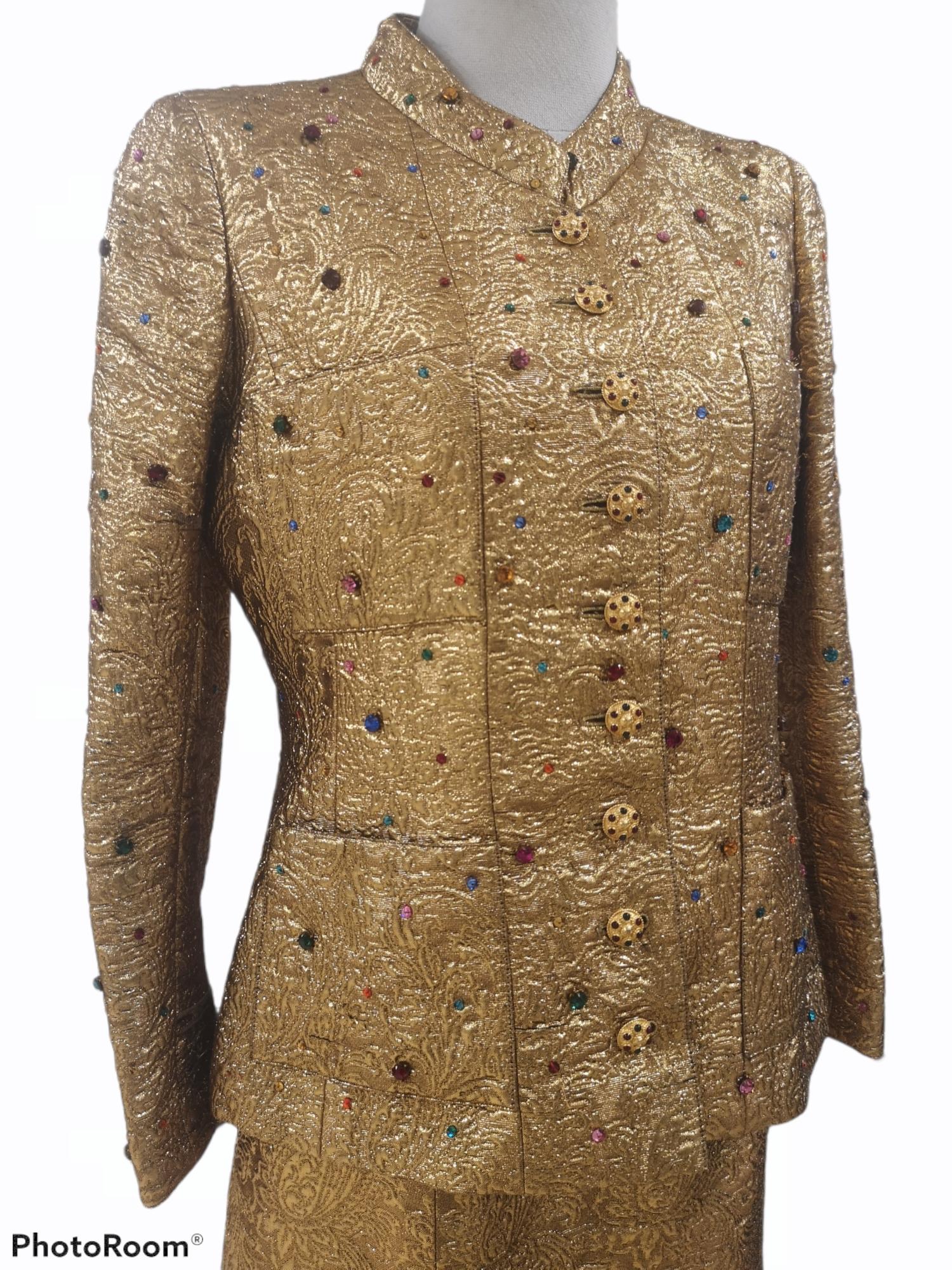 Rare 1996 Chanel Byzantine collection Skirt Suit 13