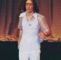 Rare 1996 Dolce & Gabbana D&G White Bubble Wrap avant guard transparent Shirt