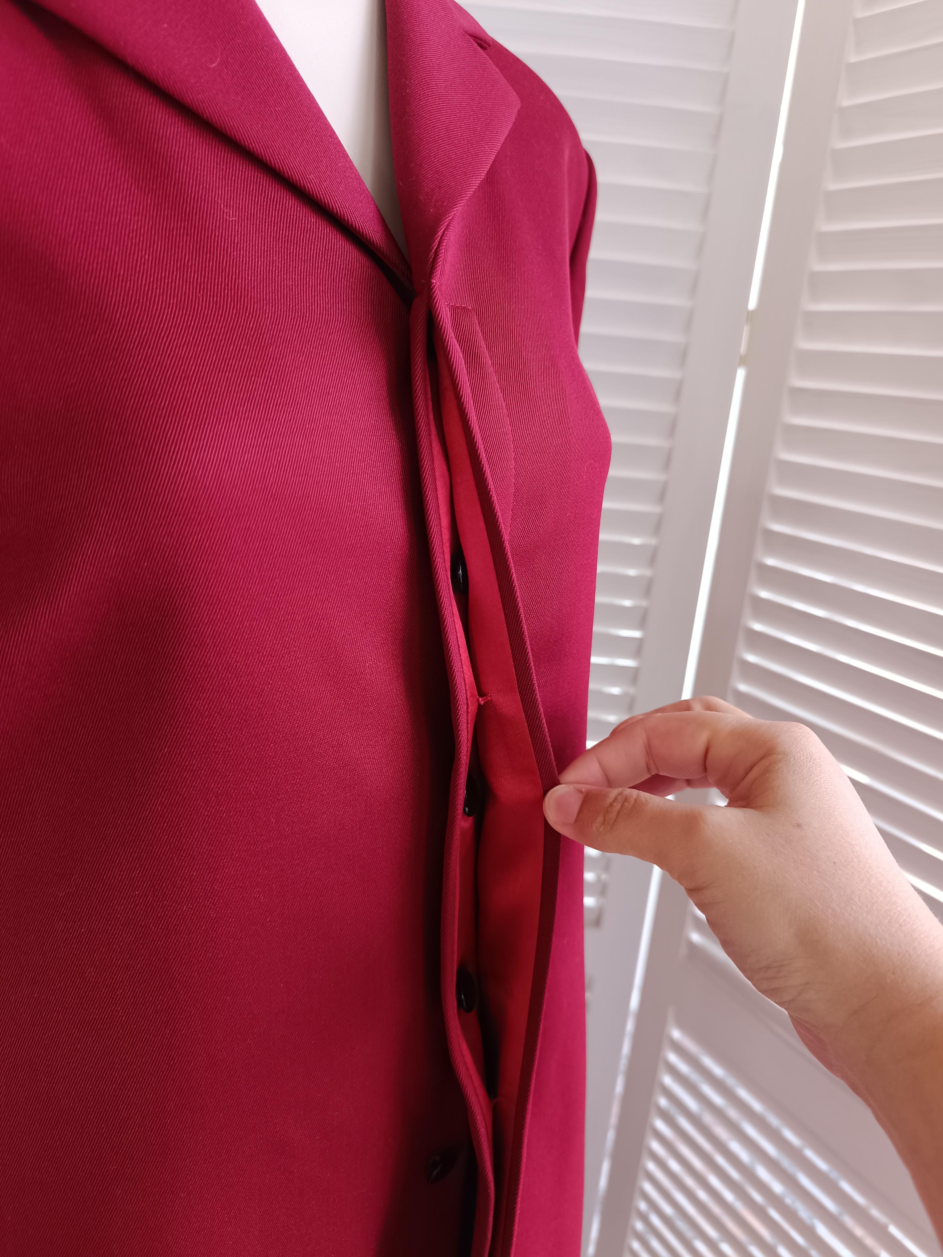 Raro! 1997 97FW Dolce & Gabbana Vintage Trench in Lana in vendita 8