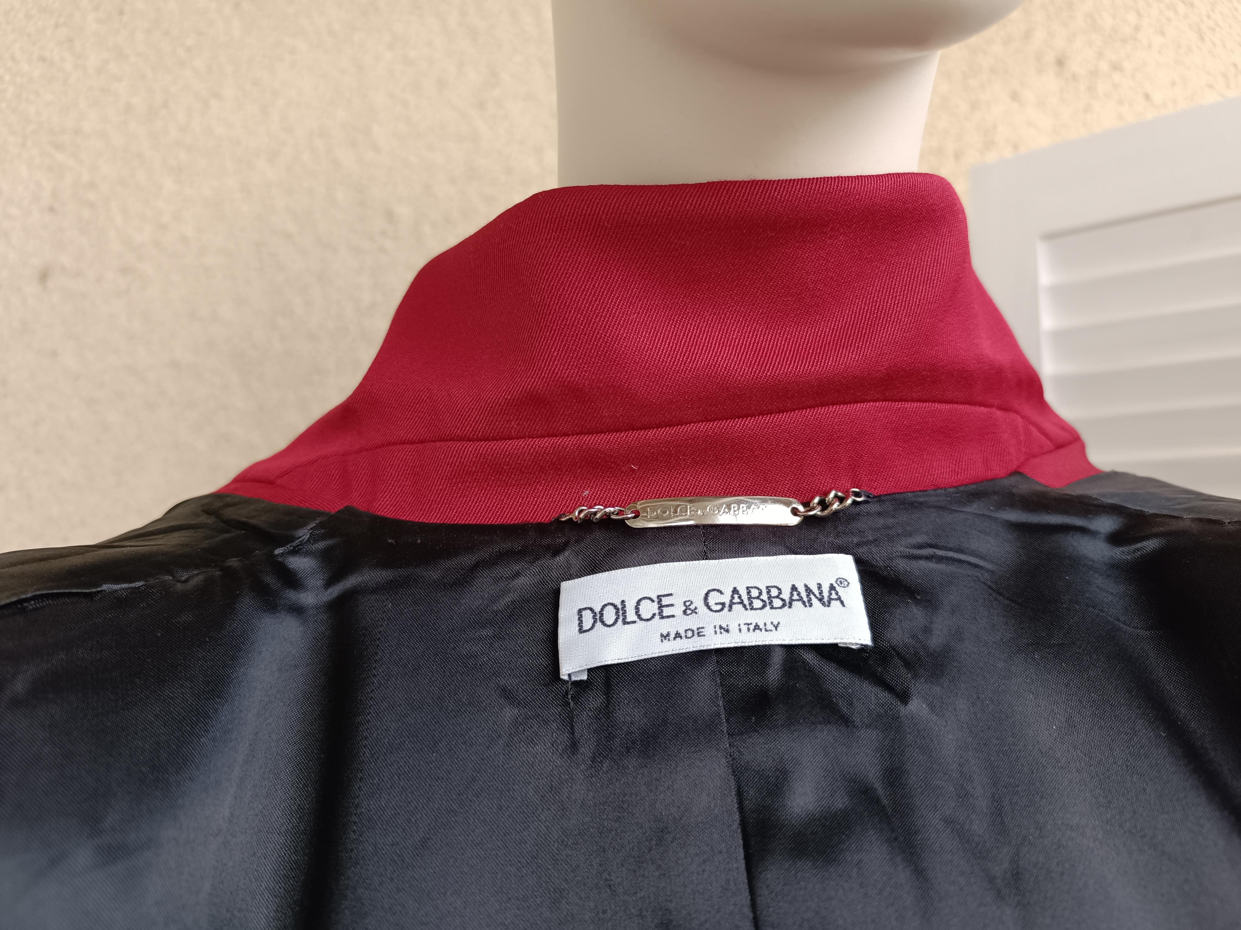 Raro! 1997 97FW Dolce & Gabbana Vintage Trench in Lana in vendita 9