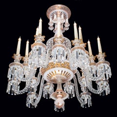 Rare 19th Century 18-Light Crystal Chandelier by Baccarat