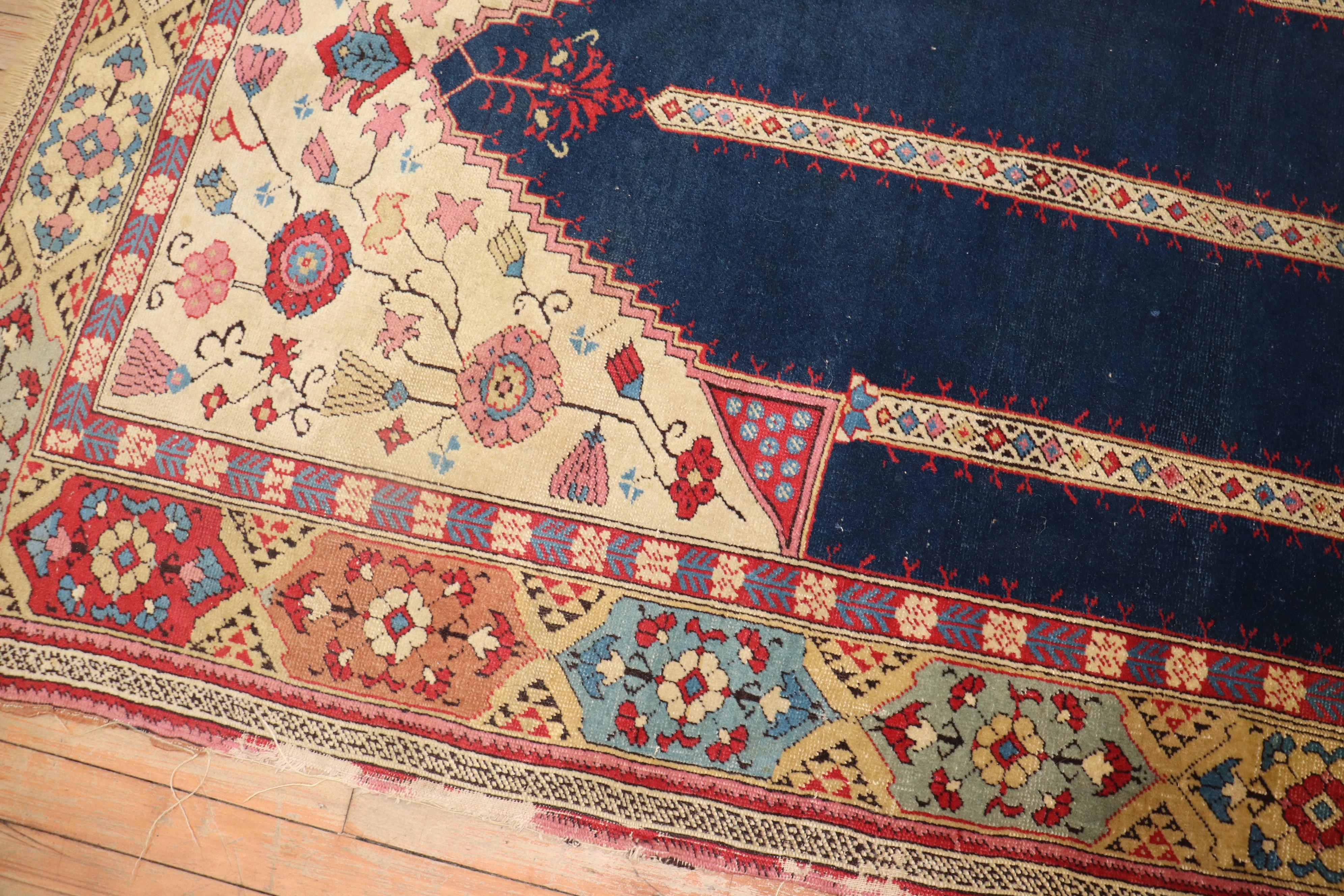 Zabihi Sammlerstück 19. Jahrhundert Antiker rumänischer translvanianischer Tuduc-Gebetteppich  (Islamisch) im Angebot