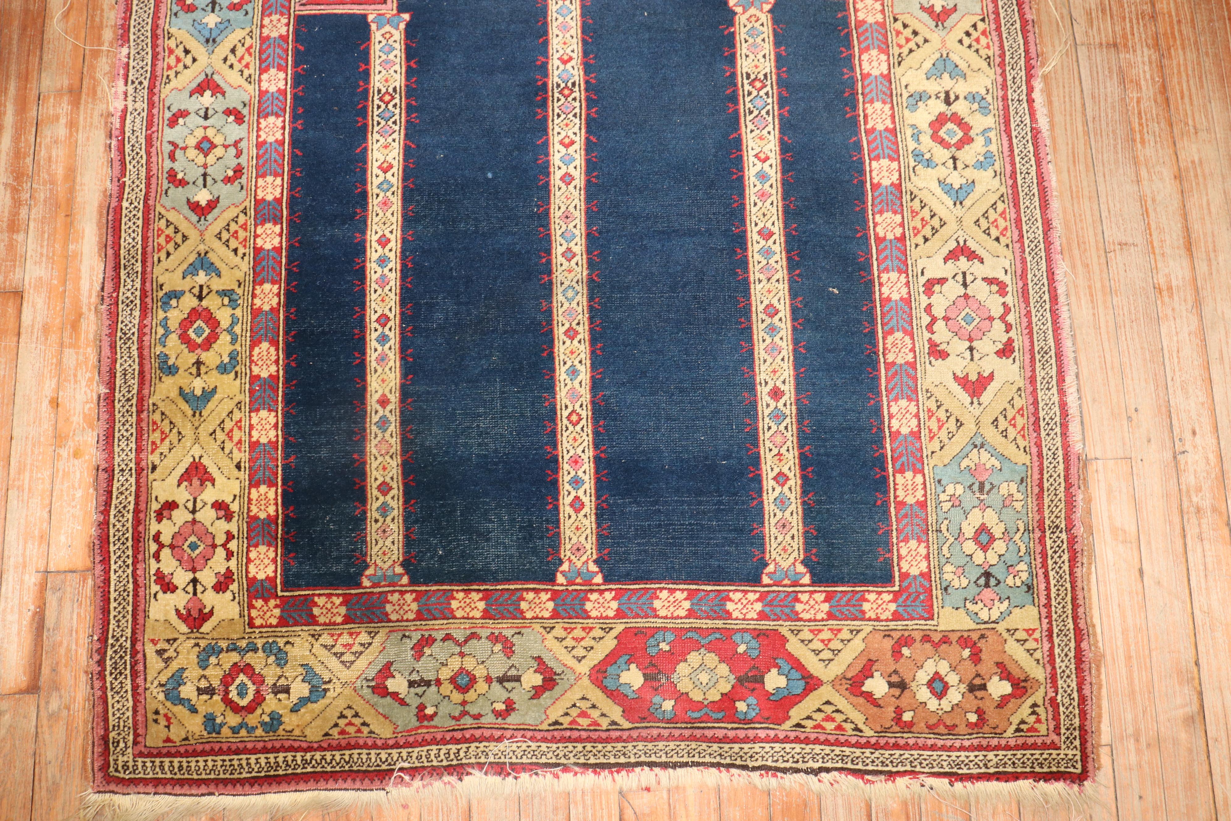 Zabihi Collectio 19th Century Antique Romanian Translvanian Tuduc Prayer Carpet  For Sale 1