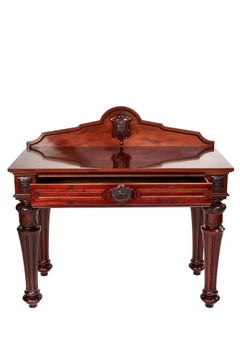 Rare 19th Century Antique Victorian Mahogany Hall/Serving Table